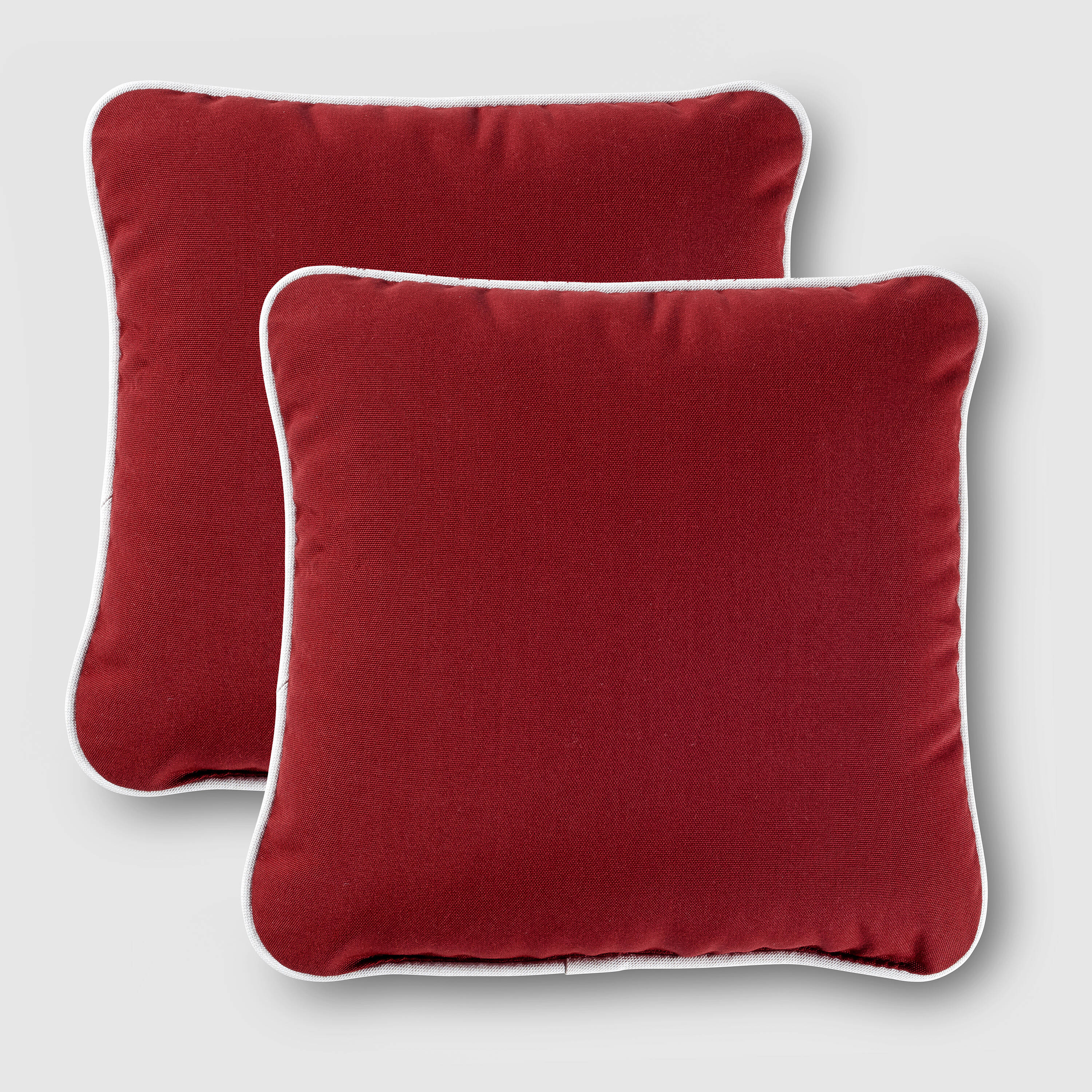 Red outdoor deals throw pillows