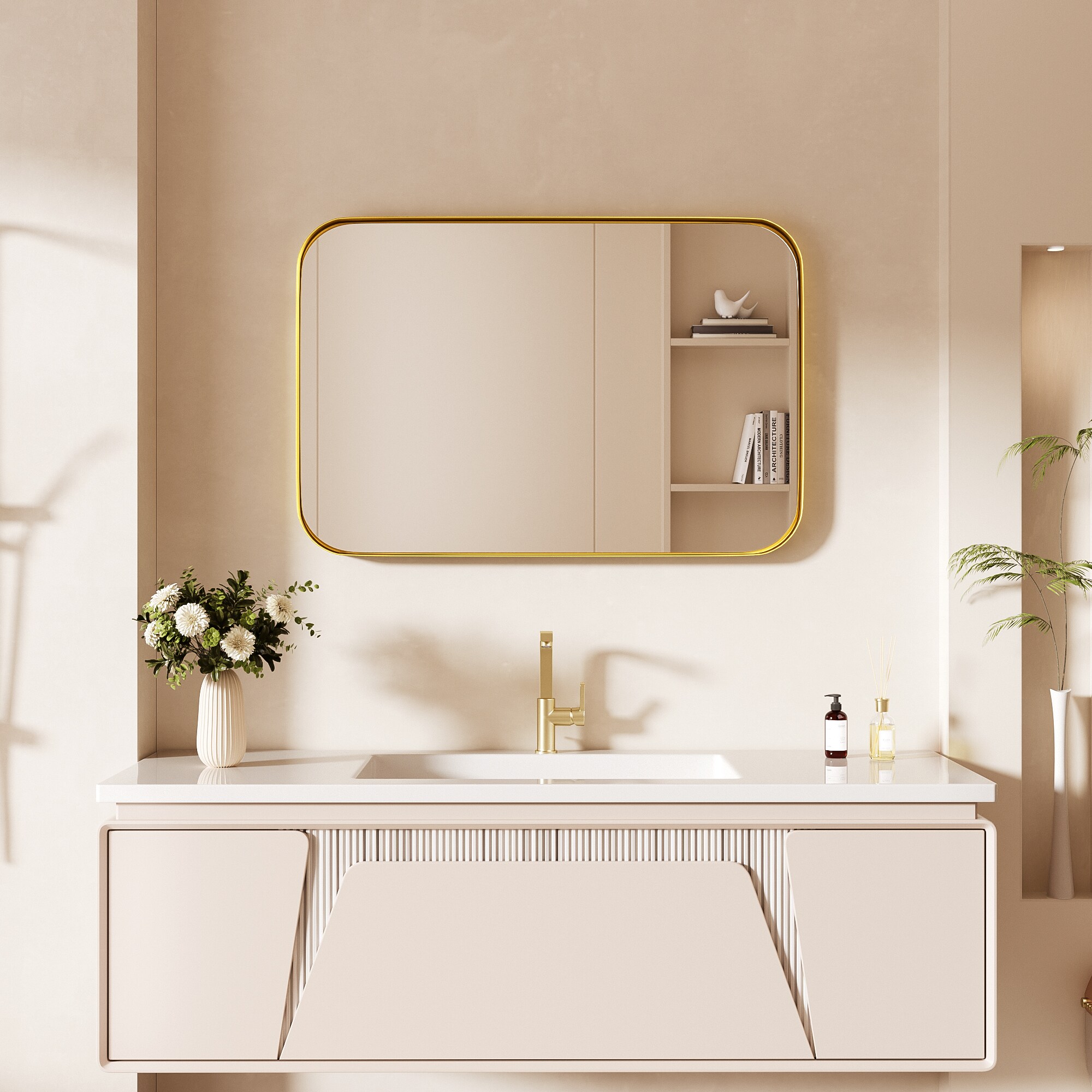 LOVMOR Y-TM2030-G Framed-Bath-Mirrors - View #4