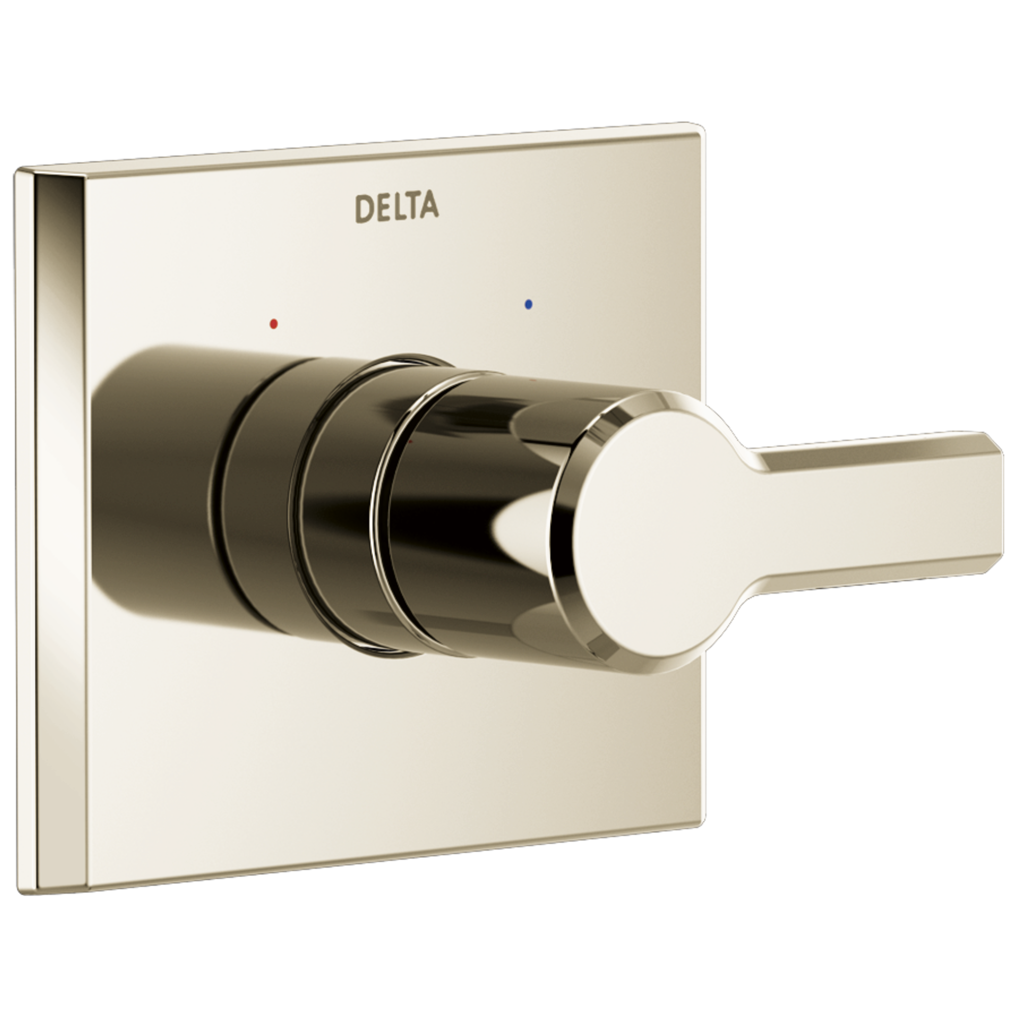 Delta T14099-PN-PR Pivotal Lumicoat Polished Nickel 2.75-Inches Universal Bathtub/Shower Diverter 0.5-Inches -ID