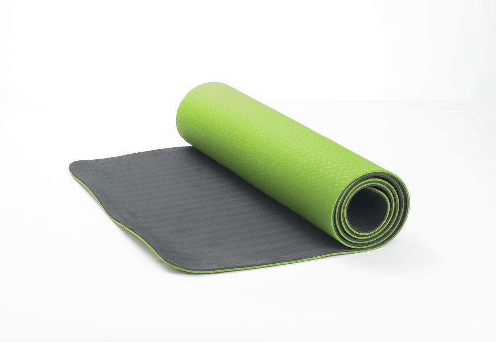 Powertrain Eco-Friendly TPE Yoga Pilates Exercise Mat 6mm - Green