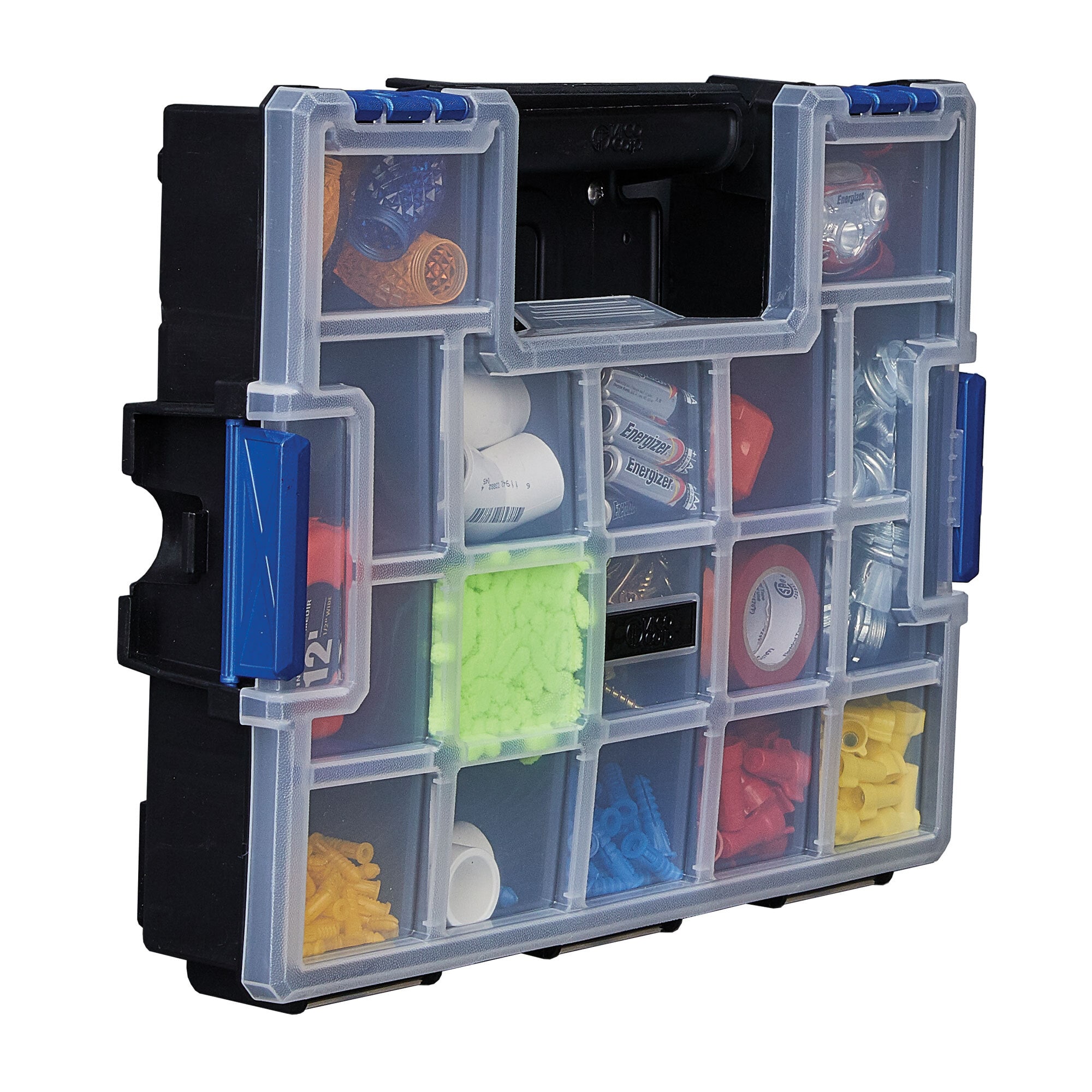 Plastic storage cabinets for small parts PRACTIBOX 5 compartments