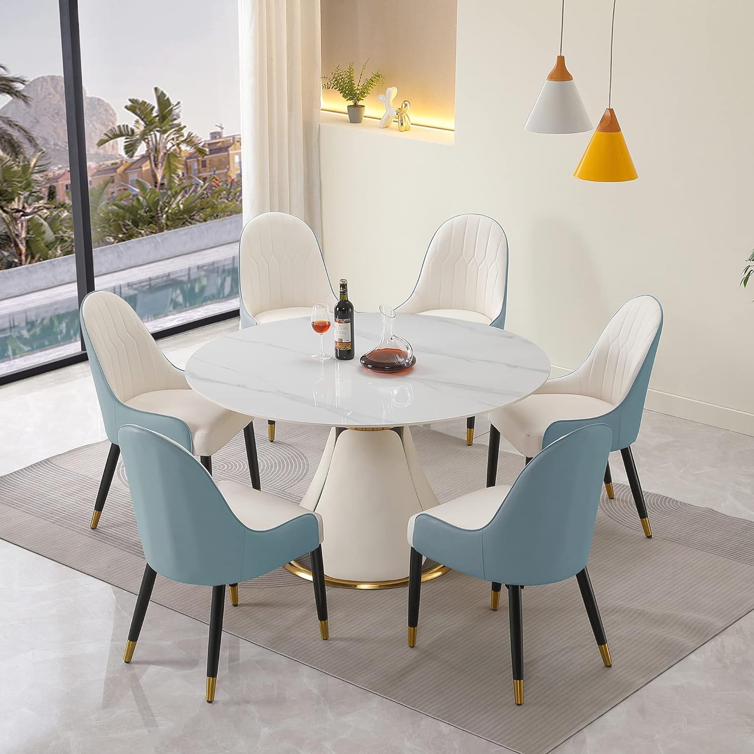SINOFURN SYA370063BL Dining-Chairs - View #8