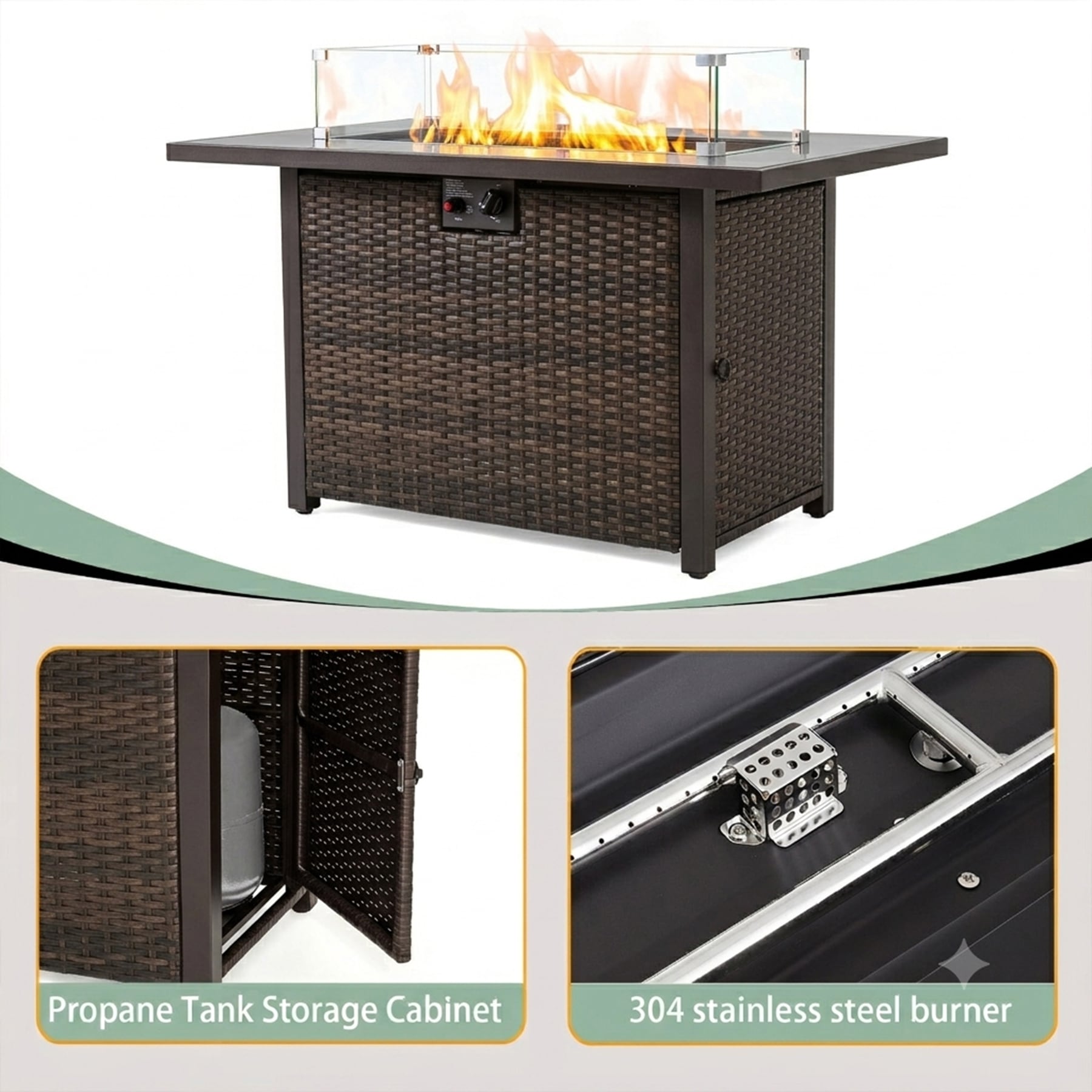 SINOFURN SYA640171BK Outdoor-Gas-Firepits - View #6