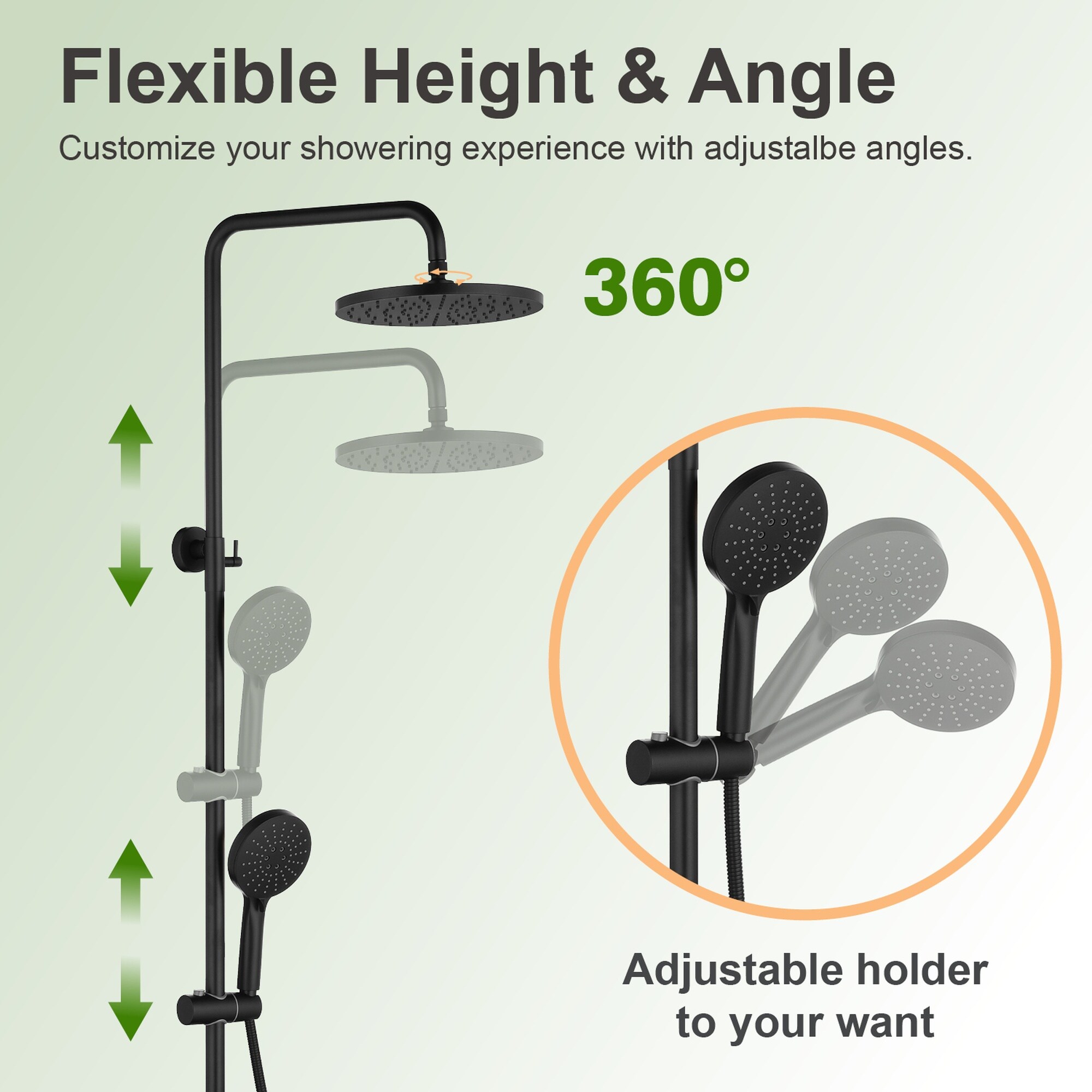 Boyel Living BLFA012MB Showerhead-Bar-Panels - View #10