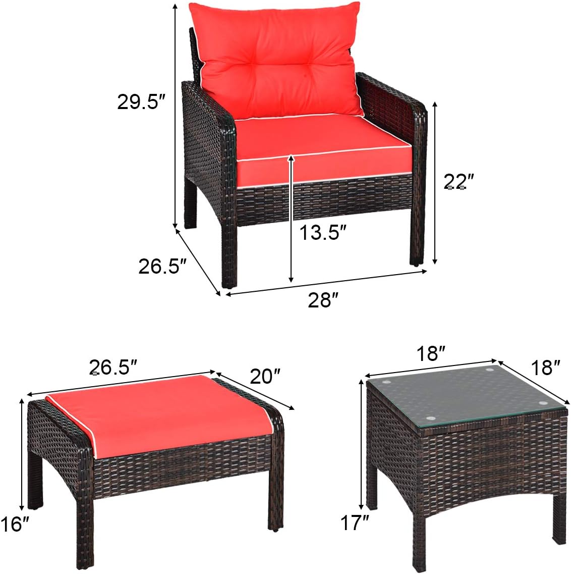 Poinic CWJ68638ARE-X Patio-Conversation-Sets - View #2