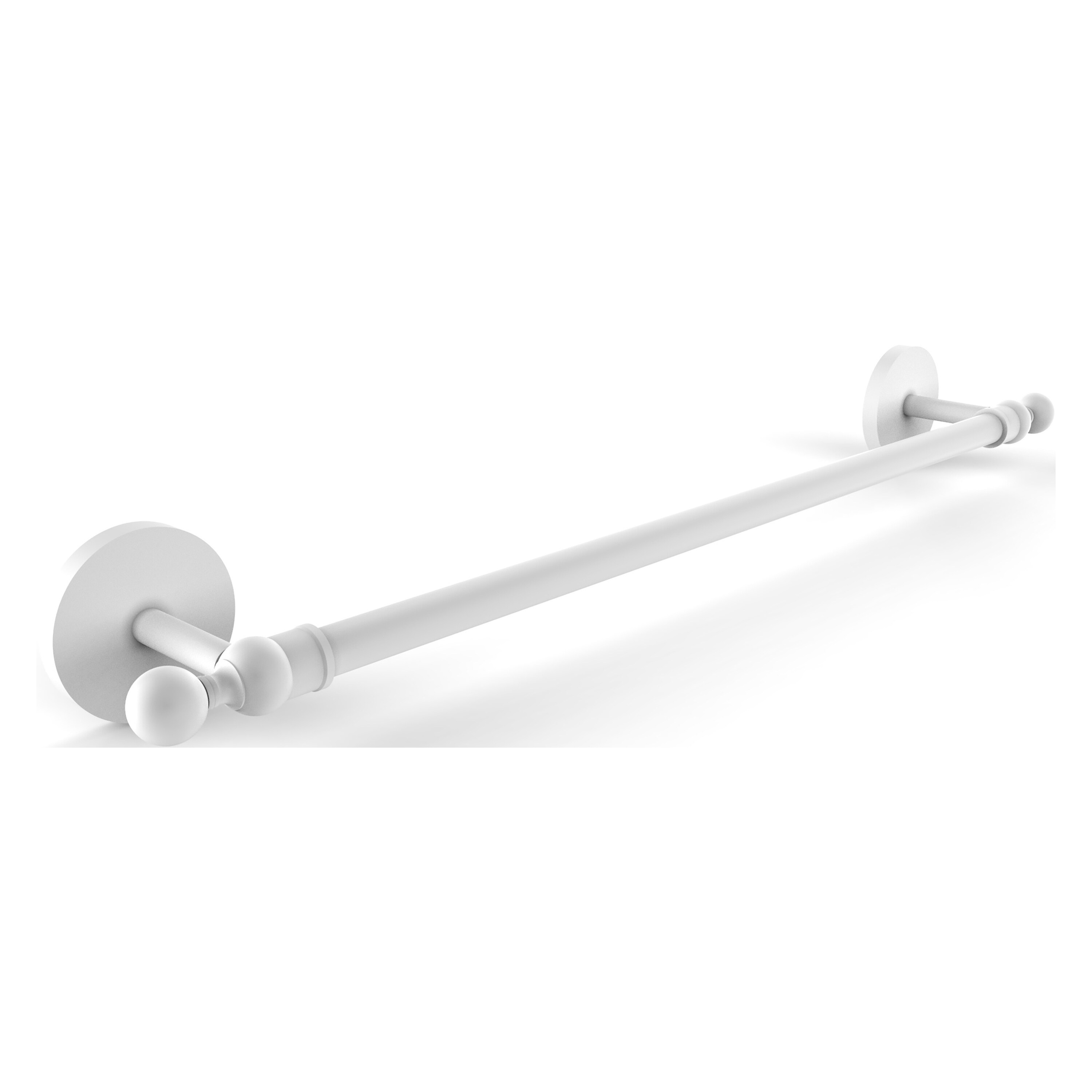 Allied Brass 1041/30-WHM Skyline 30-in Matte White Wall mount Single Towel Bar
