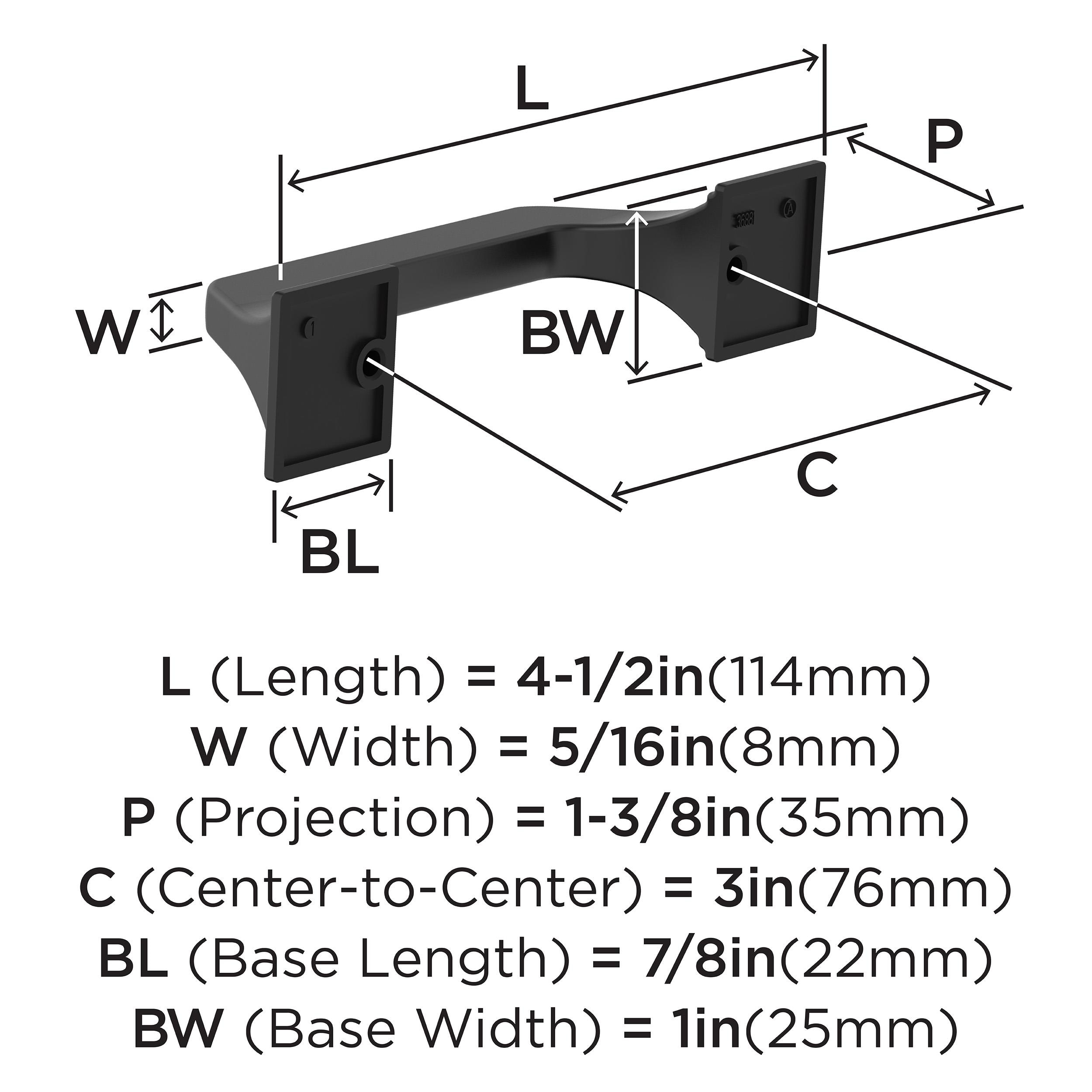 Amerock BP37375FB Cabinet-Pulls - View #5