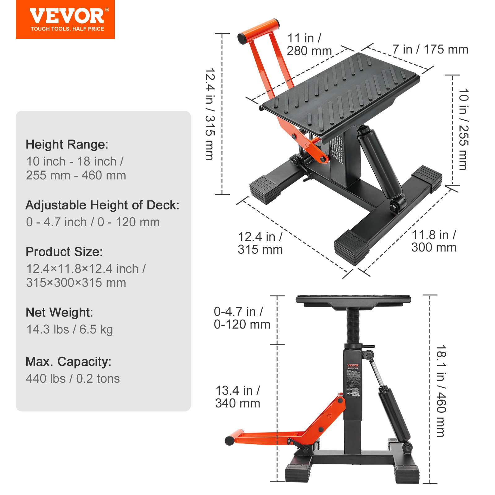 VEVOR YYSJZJCJH440LGJQLV0 Vehicle-Lifts - View #8