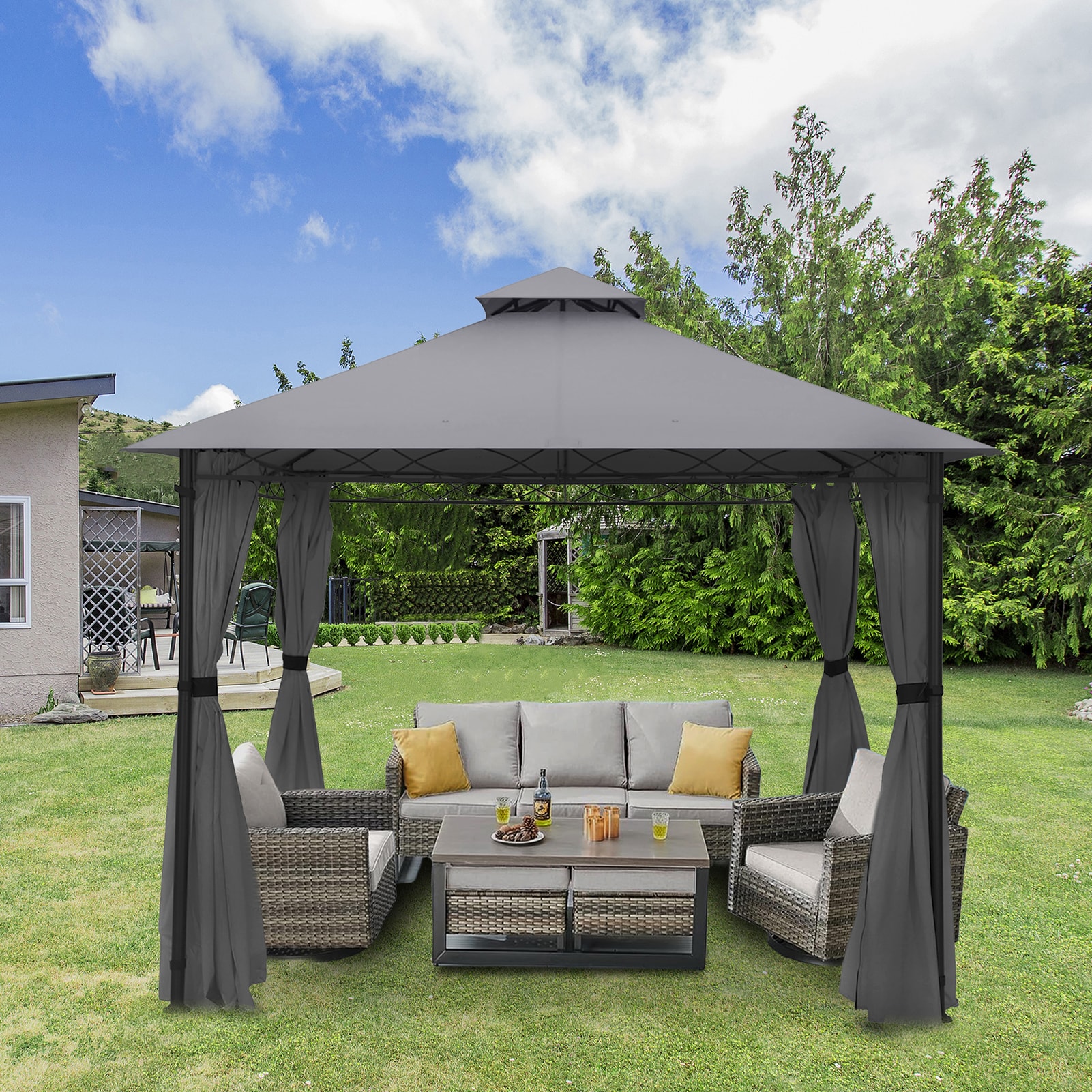 StarEcho SEVC24-KT-T001-G Wood-Resin-Gazebos - View #5