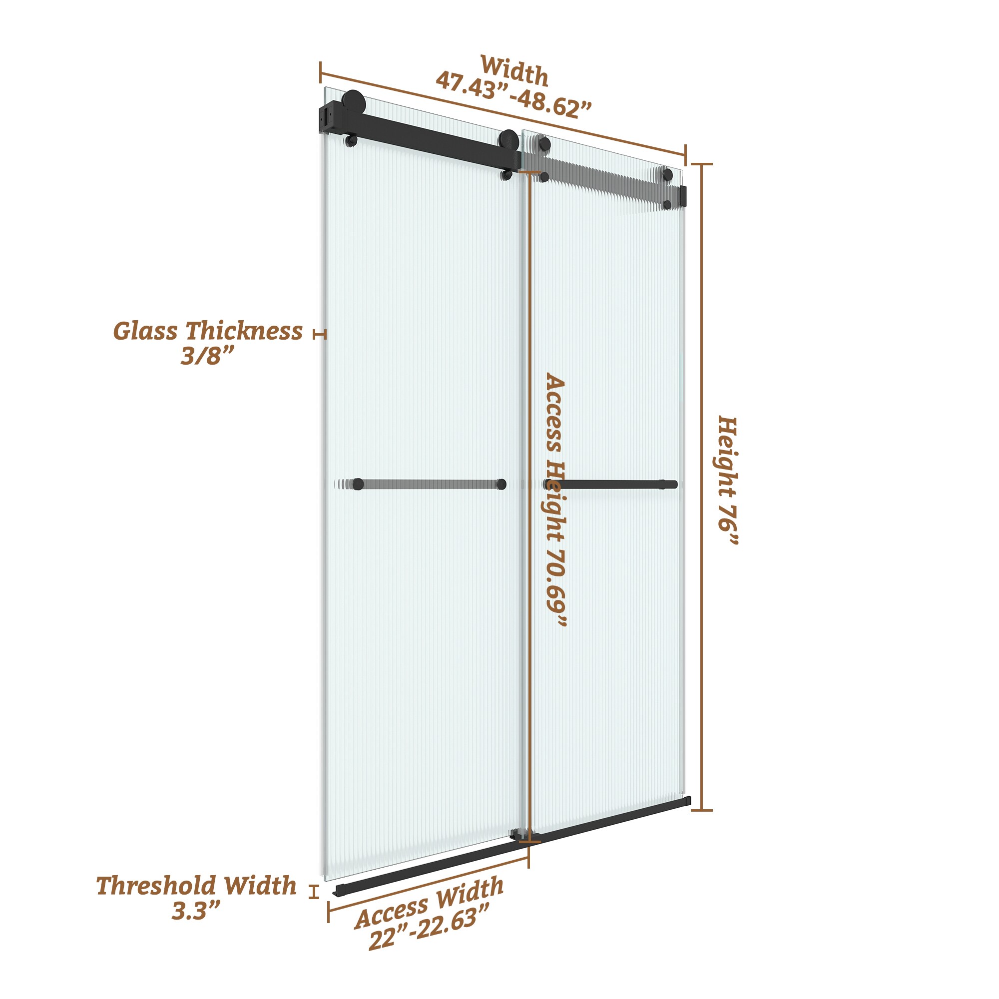 CASAINC CA13DE014876MB Shower-Doors - View #5
