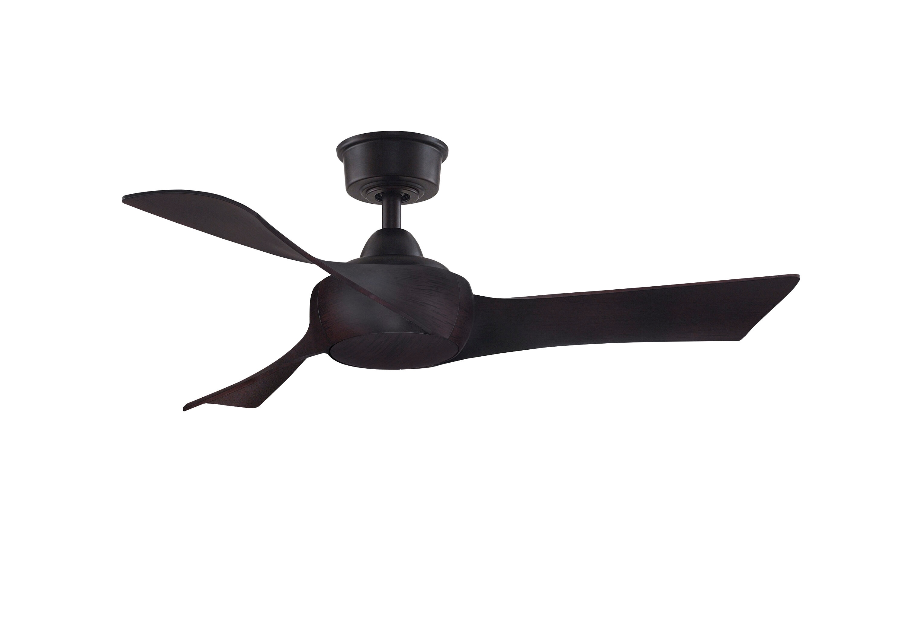 Fanimation Wrap Custom 44-in Dark Bronze with Dark Walnut Blades Indoor/Outdoor Smart Ceiling Fan Light Kit Compatible and Remote (3-Blade) FPD8530DZ-44DWA Sansujyuku sansujyuku.com