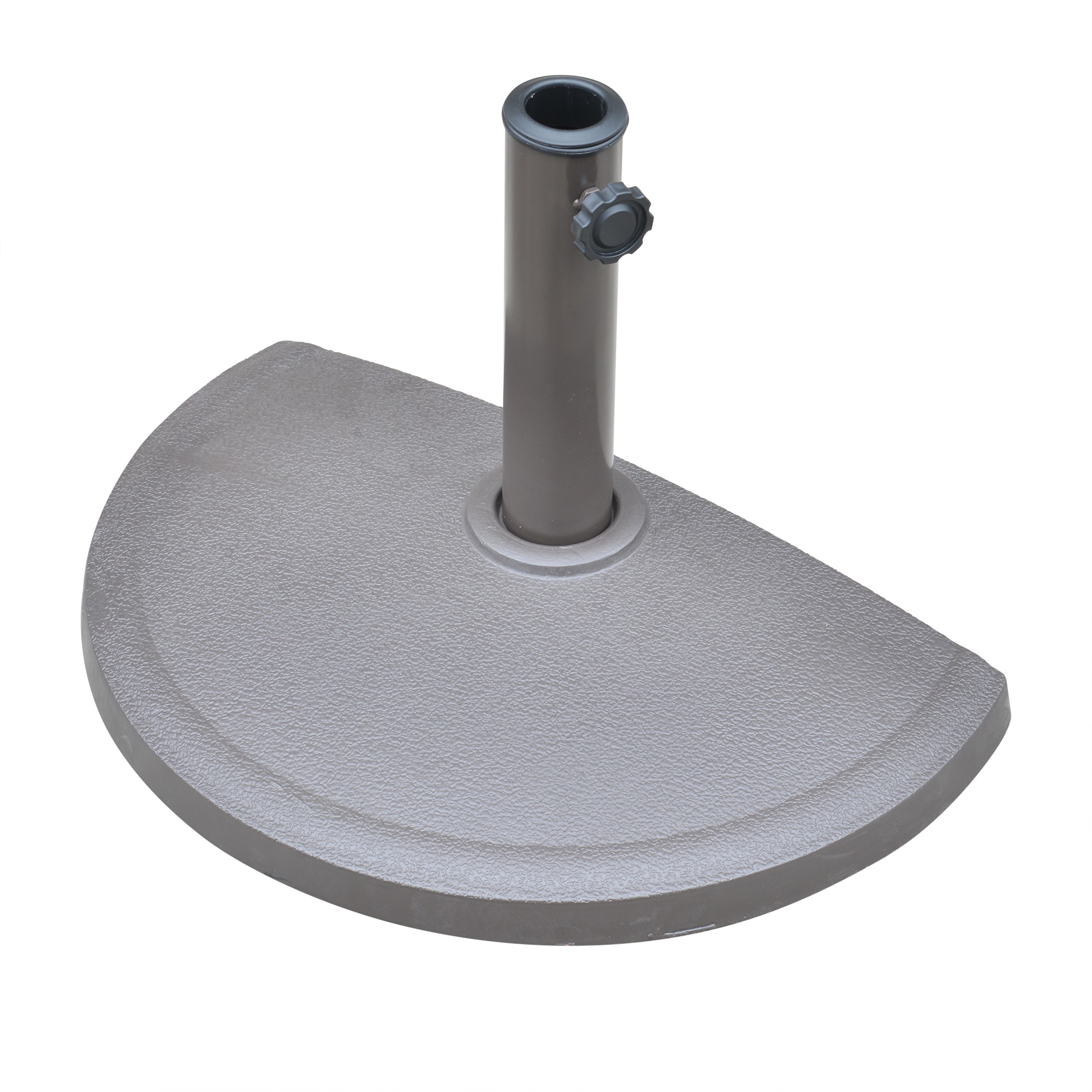 Island Umbrella NU5420 Resin Half Umbrella Base Bronze Patio Umbrella Base