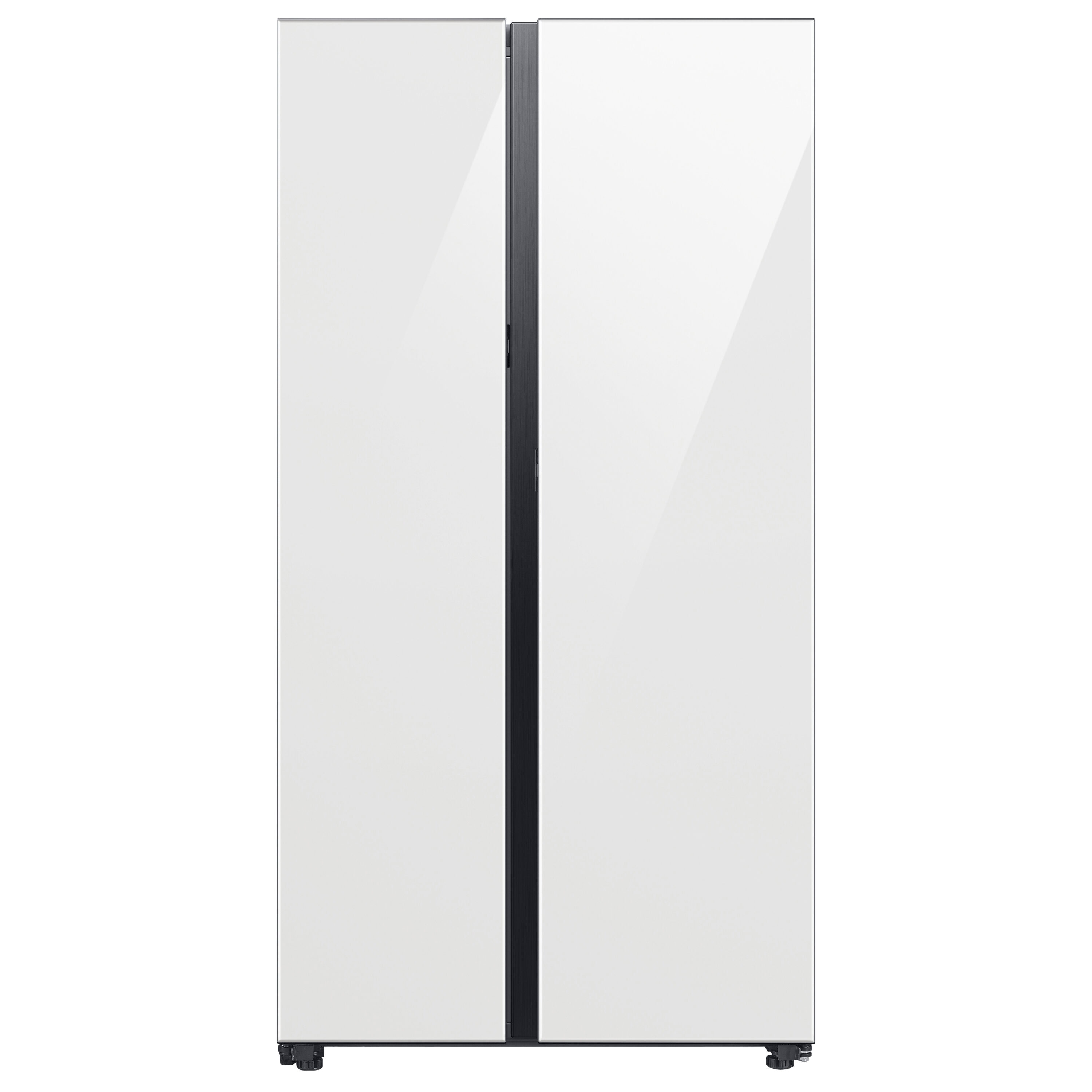 Samsung Bespoke 22.6-cu ft Counter-depth Side-by-Side Refrigerator Smart with Dual Ice Maker and Water Dispenser (White Glass) ENERGY STAR -  RS23CB760012