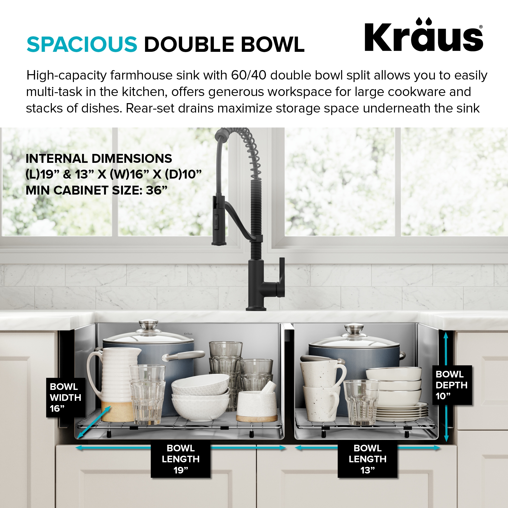 Kraus KHF203-36 Kitchen-Sinks - View #6