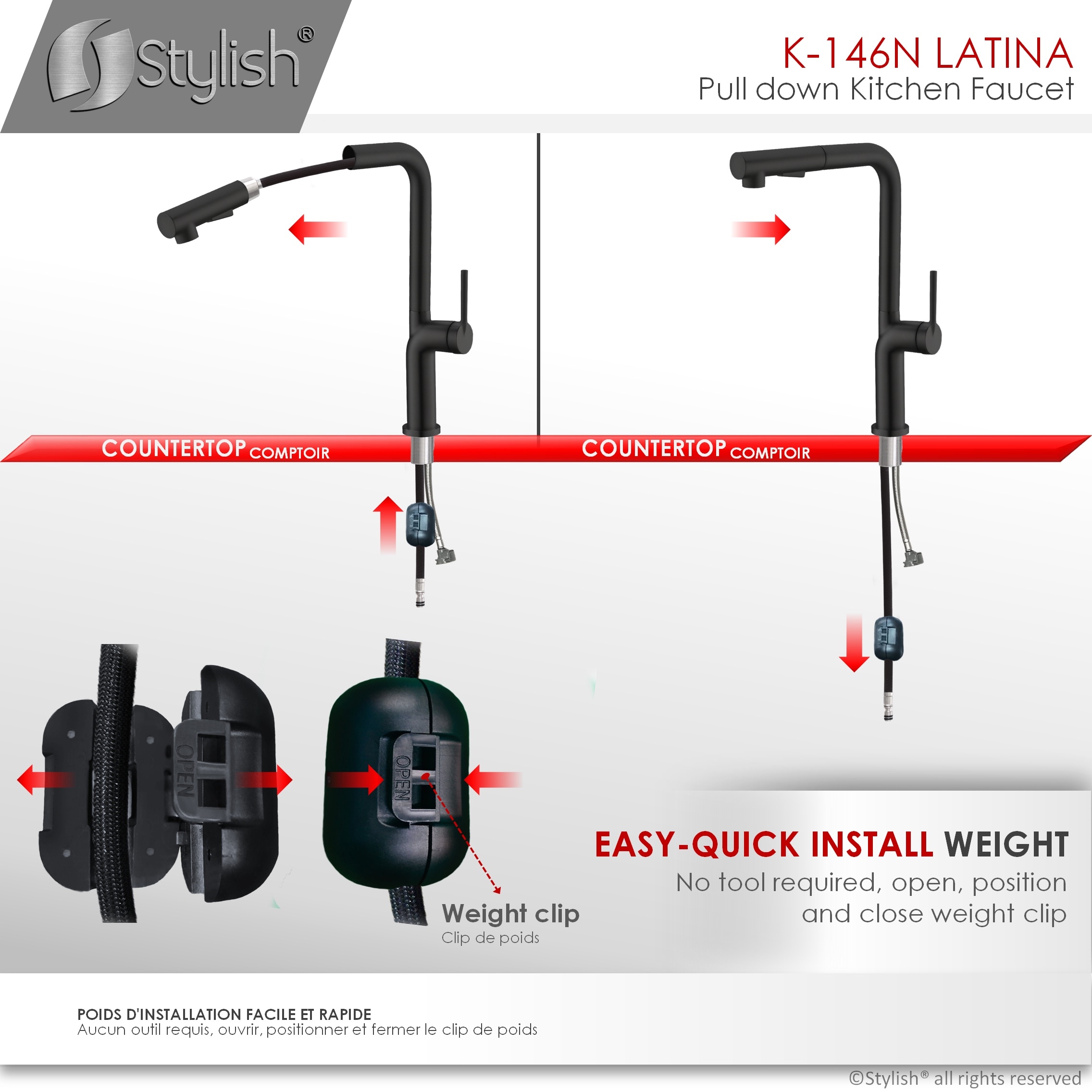 Stylish K-146N Kitchen-Faucets - View #11