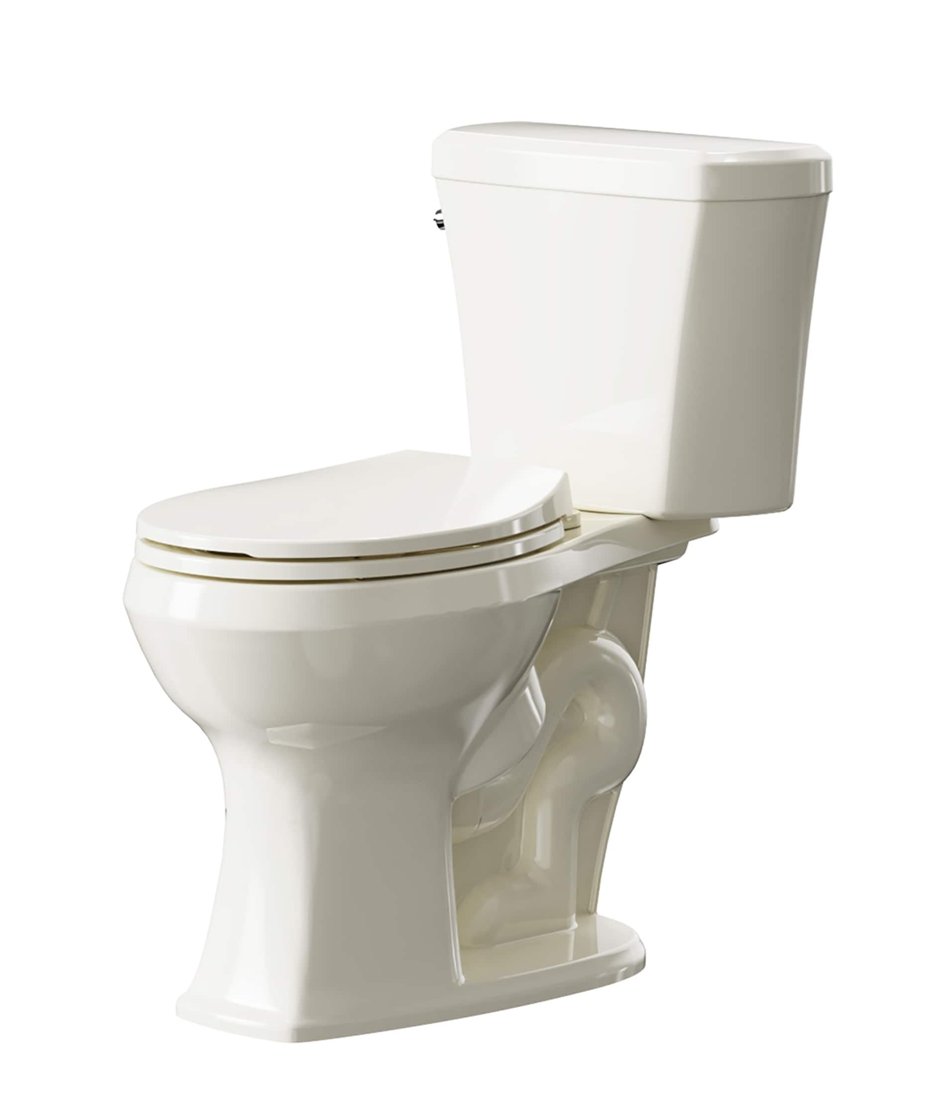 Project Source Danville Black Elongated Chair Height 2-piece WaterSense  Toilet 12-in Rough-In 1.28-GPF in the Toilets department at