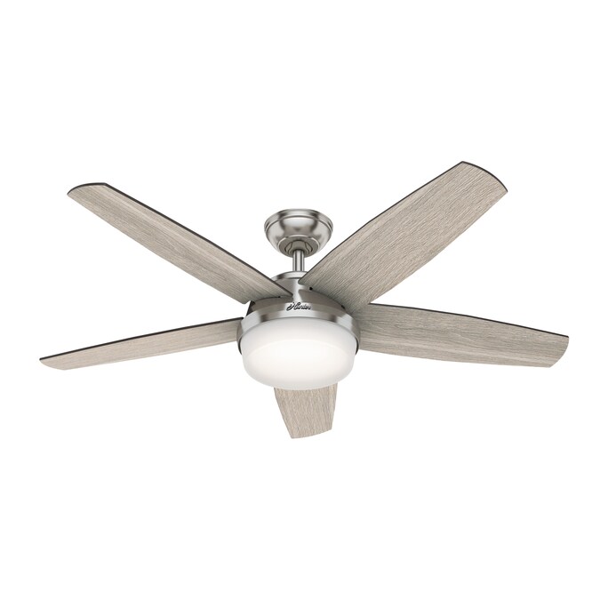 Hunter Avia Ii 52 In Brushed Nickel Led, Hunter Ceiling Fan With Light And Remote Wiring Diagram