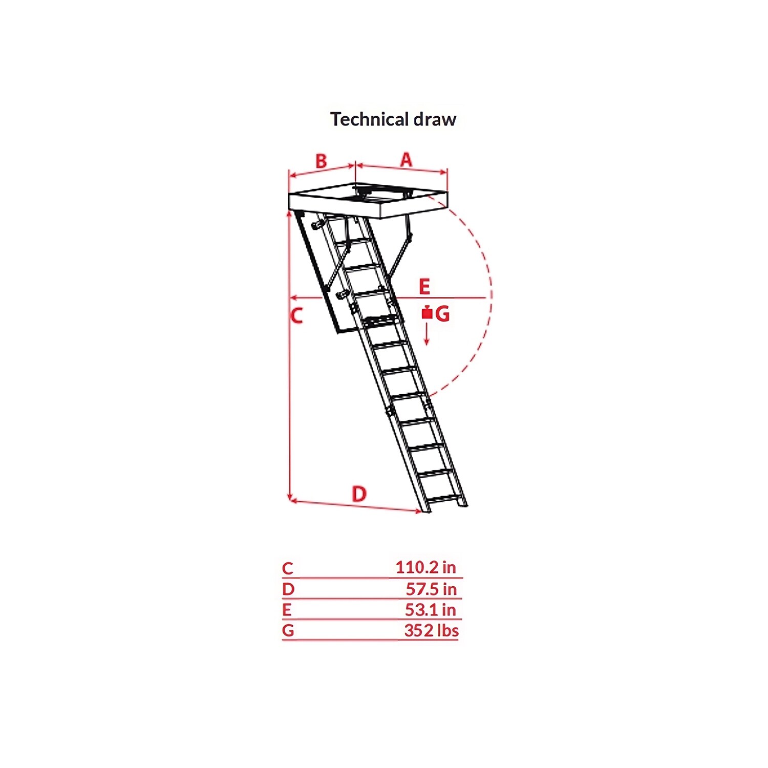 STAIRLUXE COMI3921110 Attic-Ladders - View #6