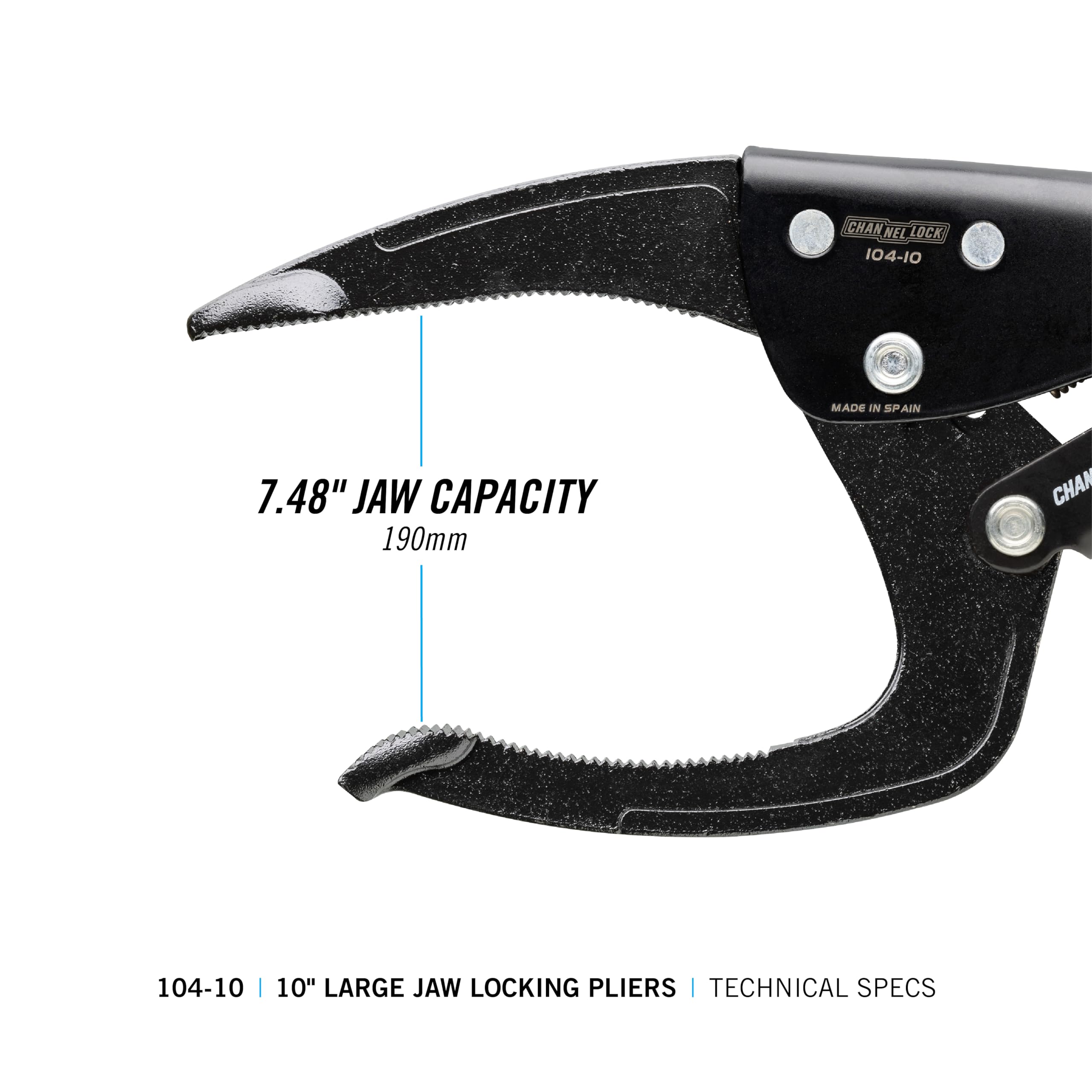CHANNELLOCK 10inch Large Jaw Locking Pliers 10410 in the Pliers ...