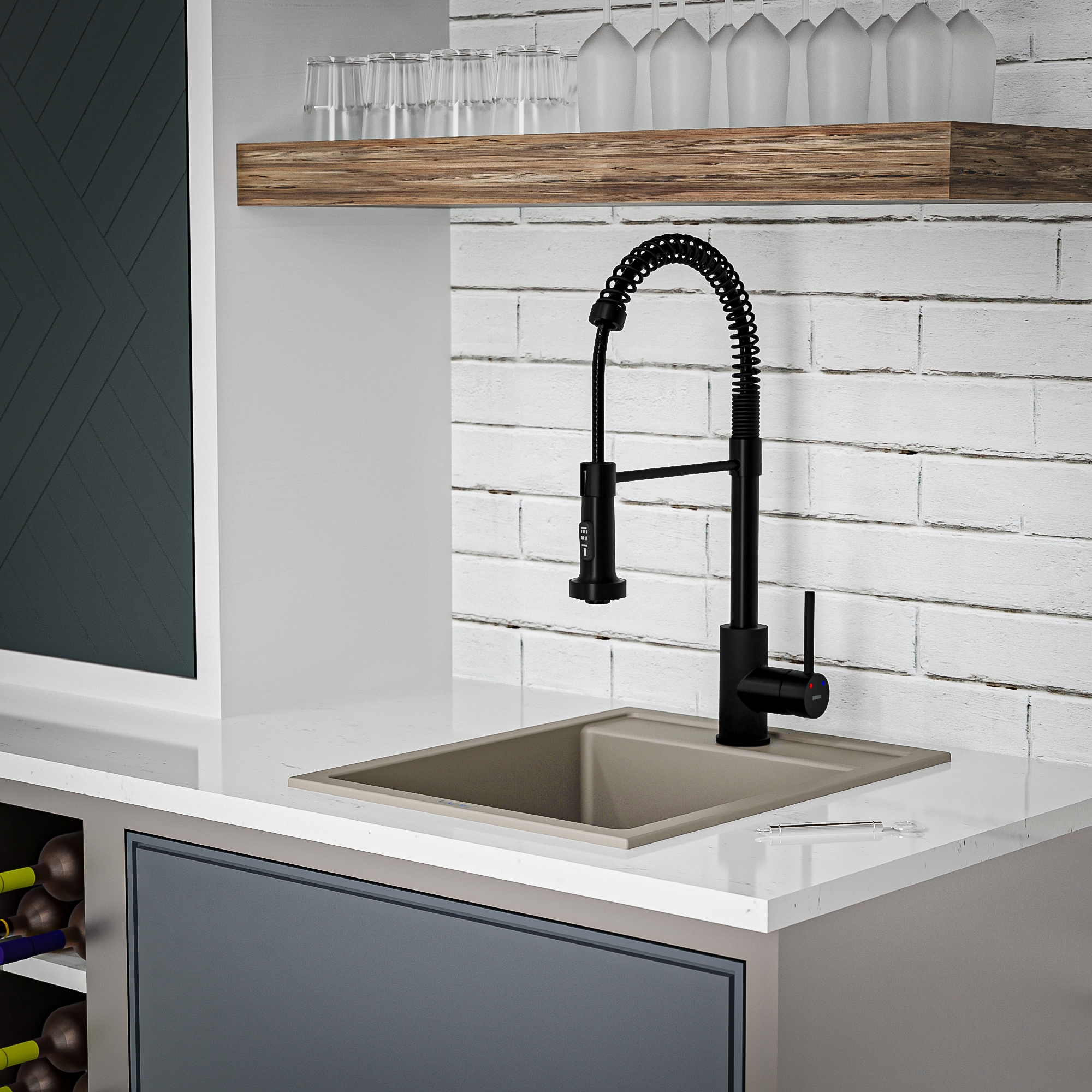 Karran QT-825-CN Bar-Prep-Sinks - View #9