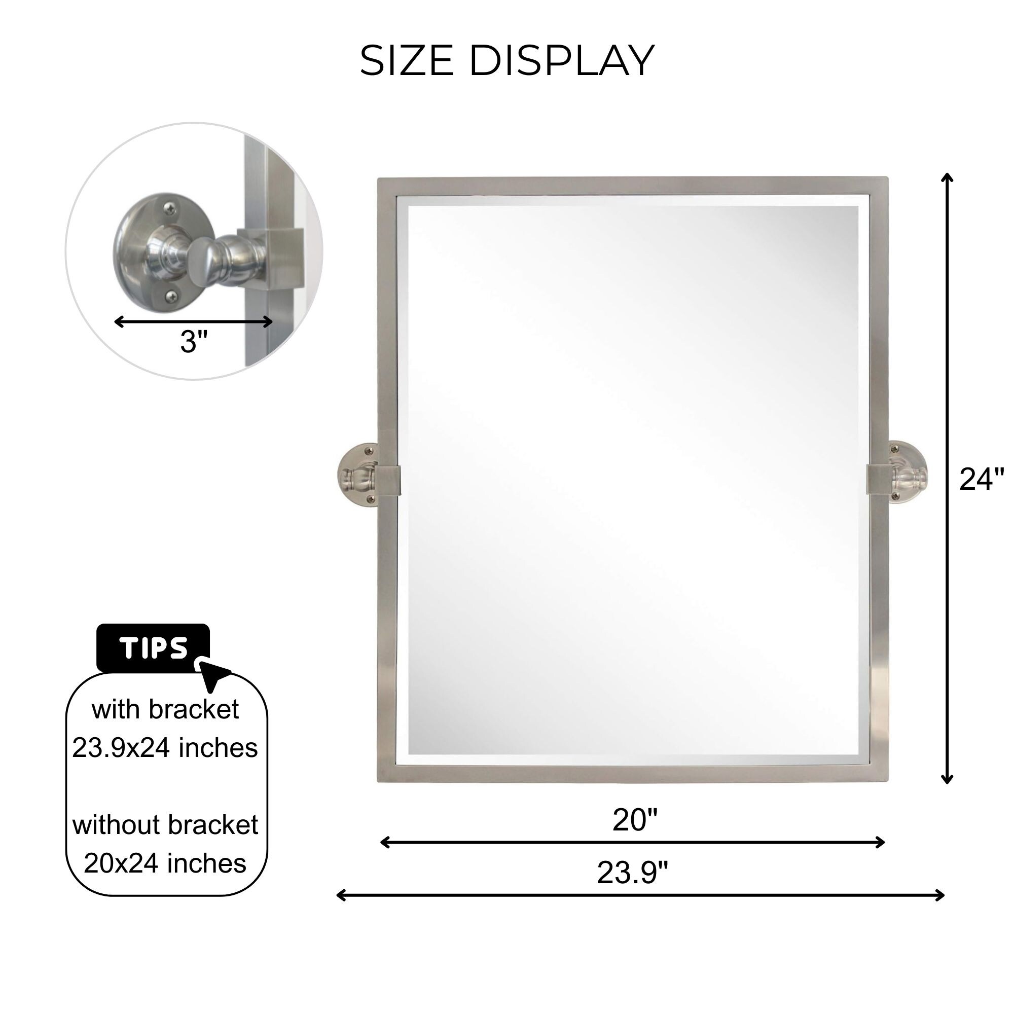 TEHOME GC-00166 Framed-Bath-Mirrors - View #6