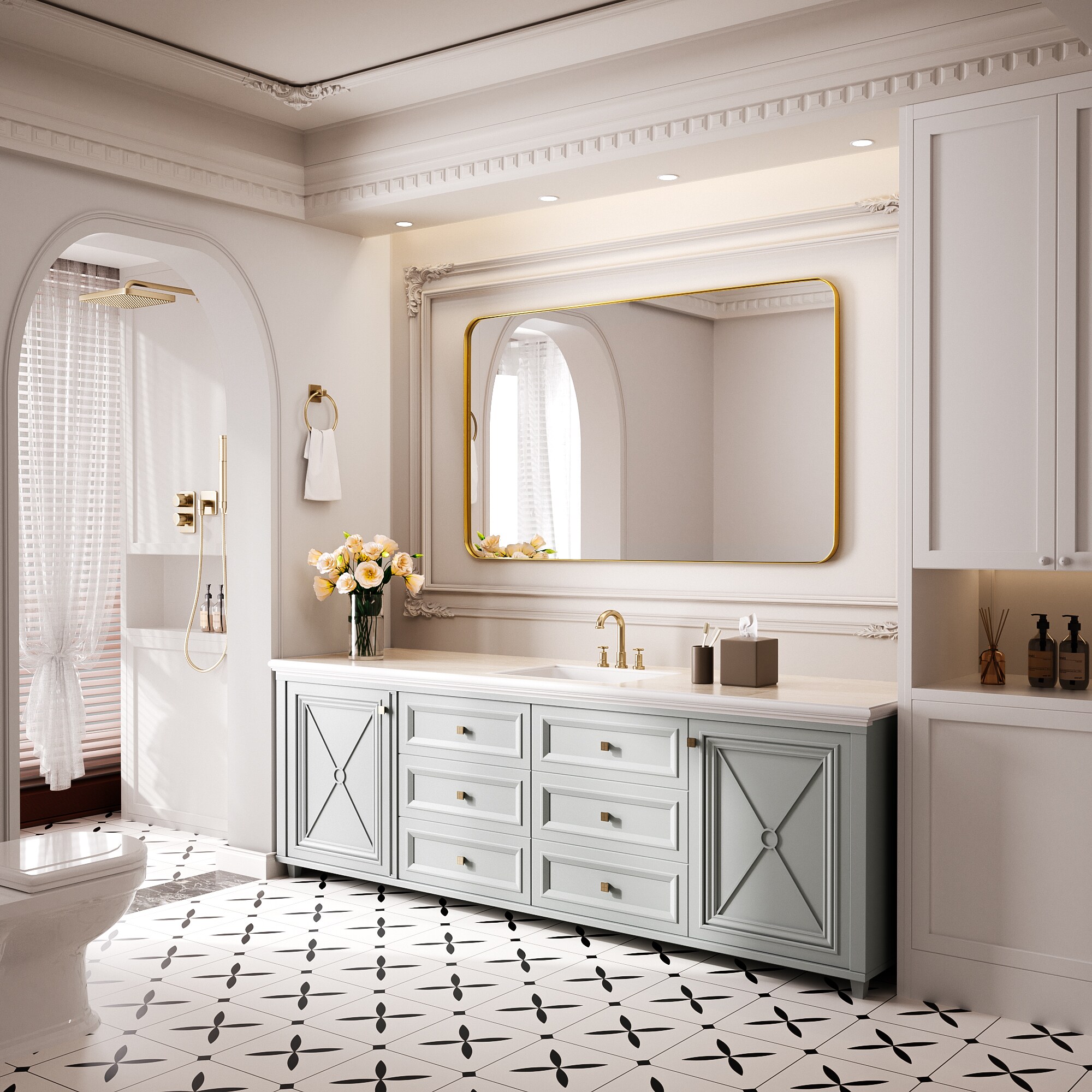 FurniFusion SF-Y-6036-G Decor-Mirrors - View #5