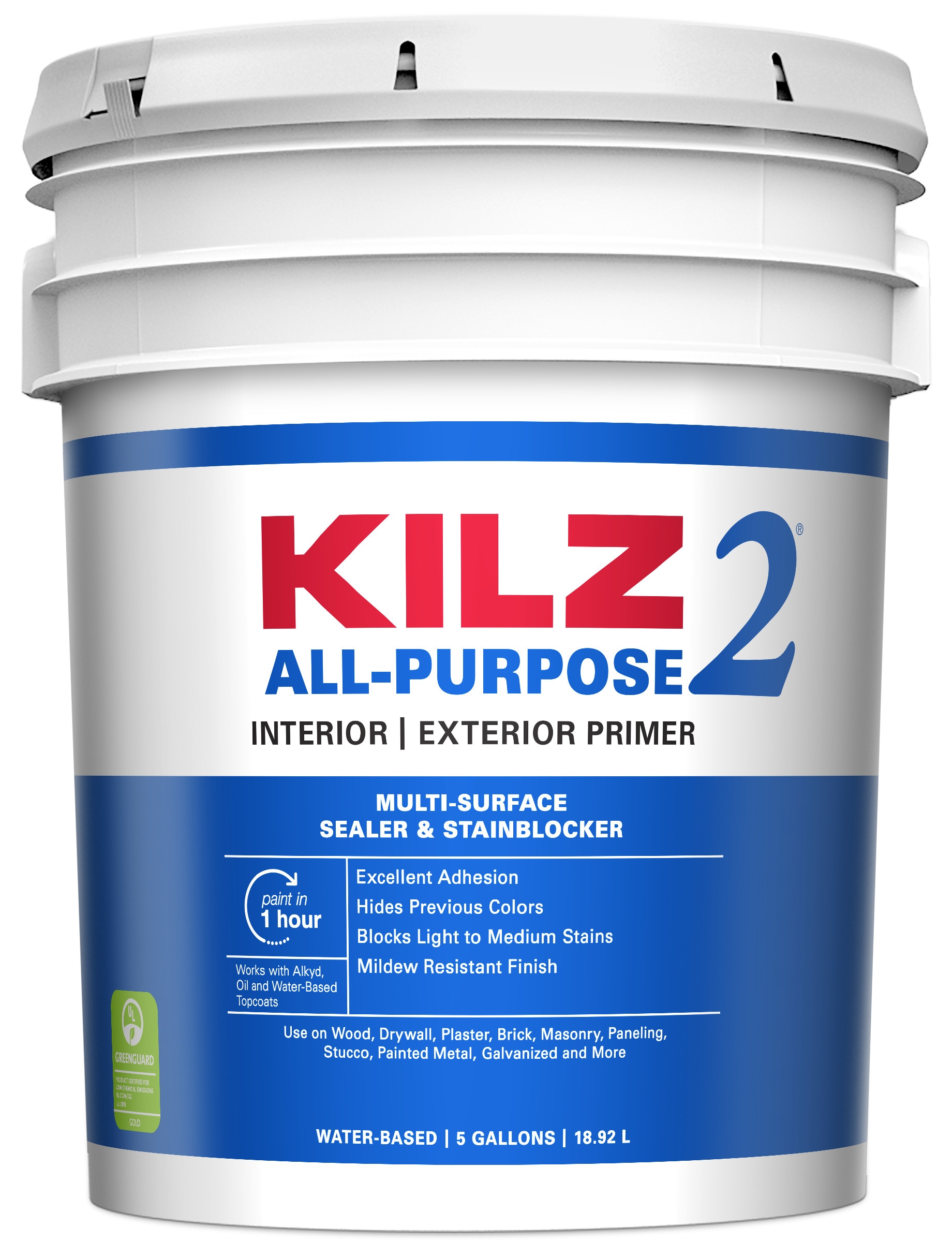 3.5 Gallon Metal Pail with Rust Inhibitor, Non-UN Rated, 28 Gauge