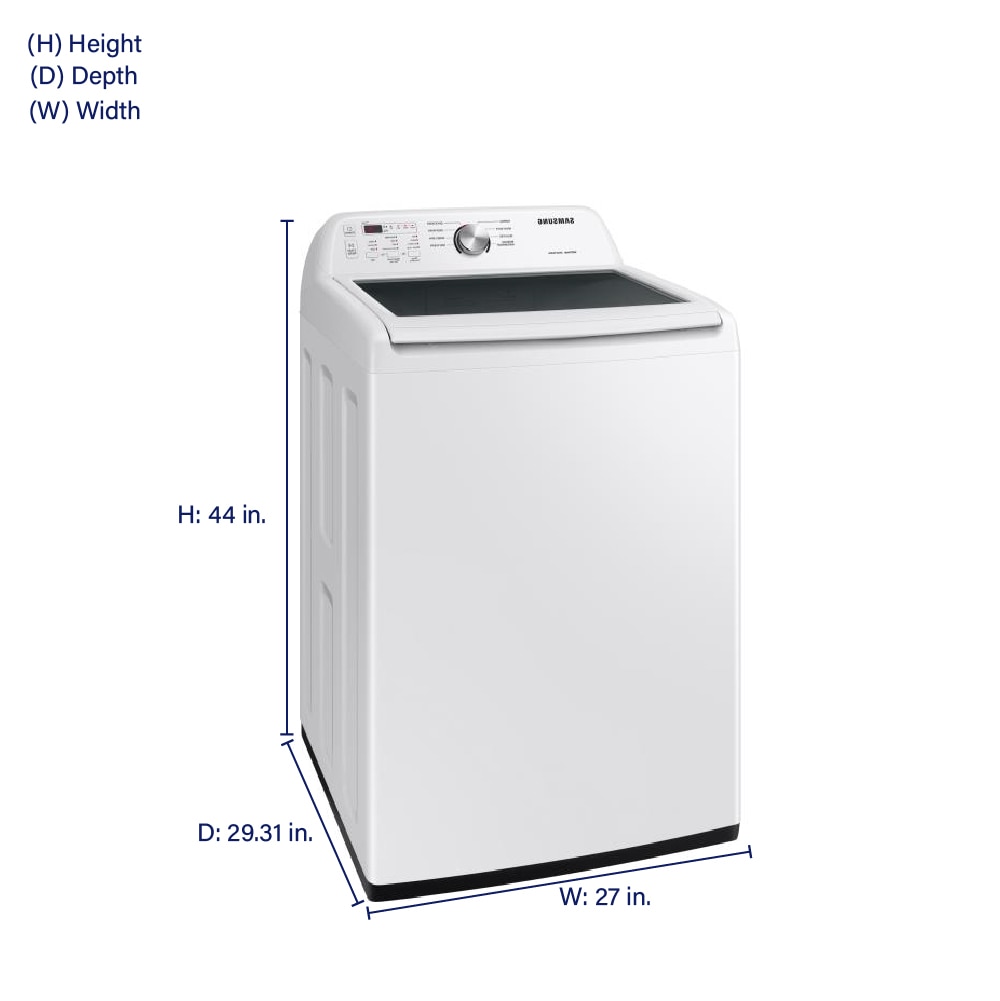 Samsung 4.4-cu ft High Efficiency Agitator Top-Load Washer (White)