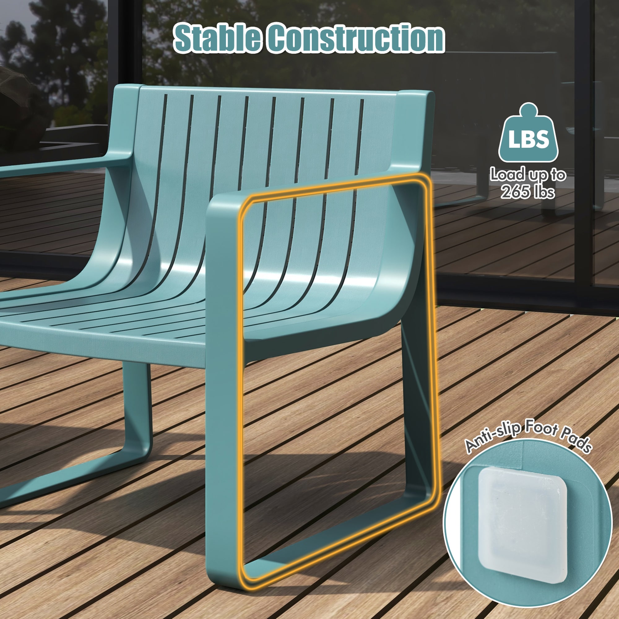 Costway HCST05779 Patio-Chairs - View #4
