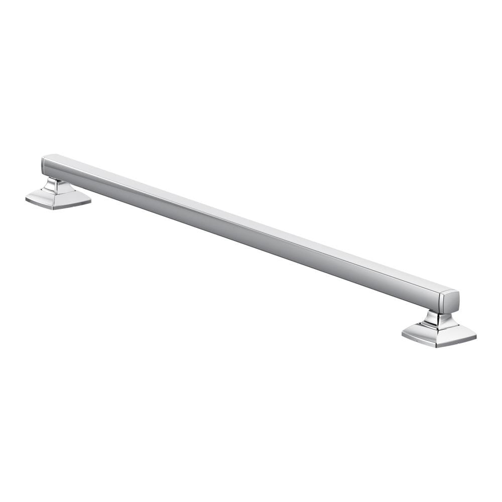 Moen Voss 24 In Chrome Wall Mount ADA Compliant Grab Bar 500 Lb Weight   11441466 