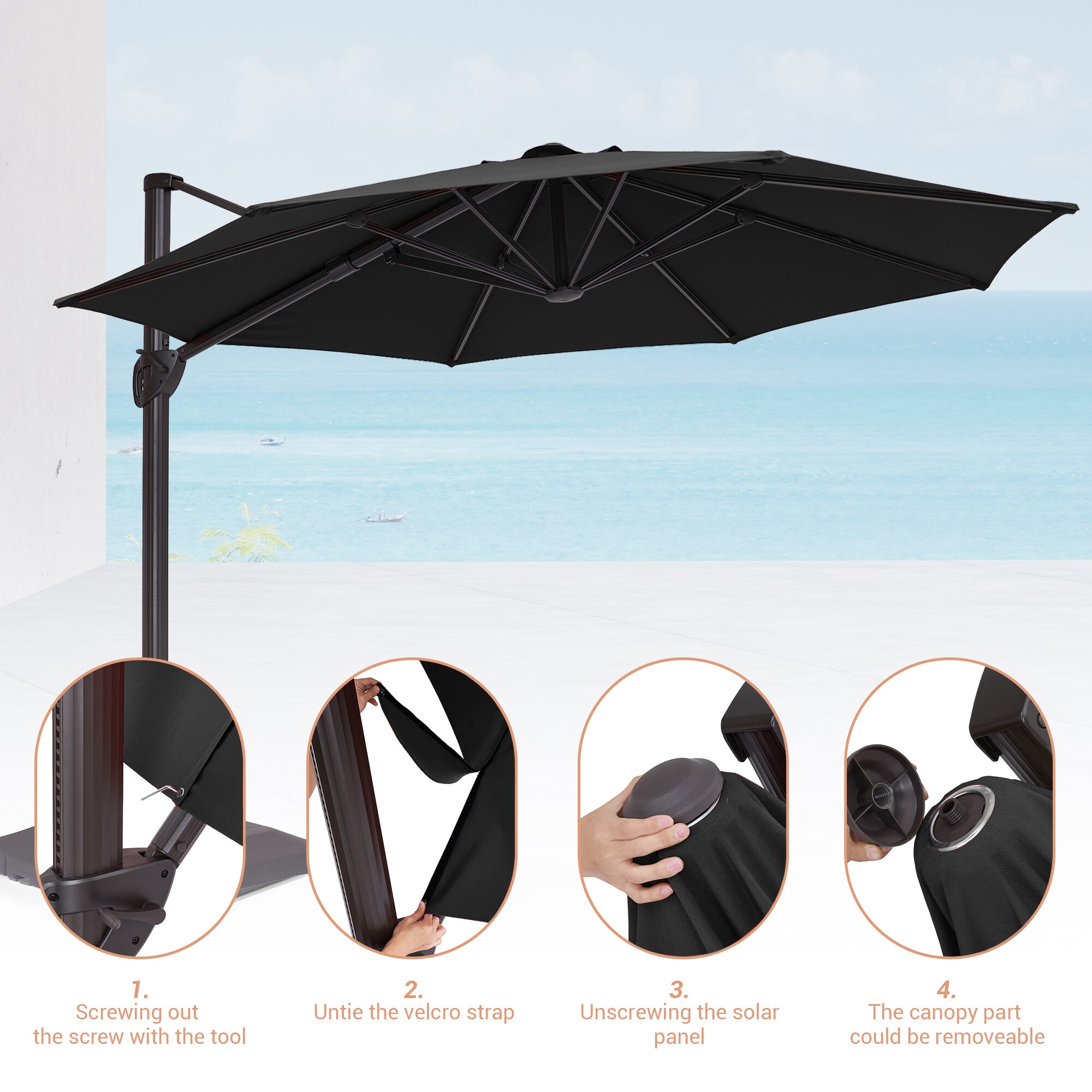 ACEGOSES LW-1159BK-LED-WB Umbrellas-2 - View #7
