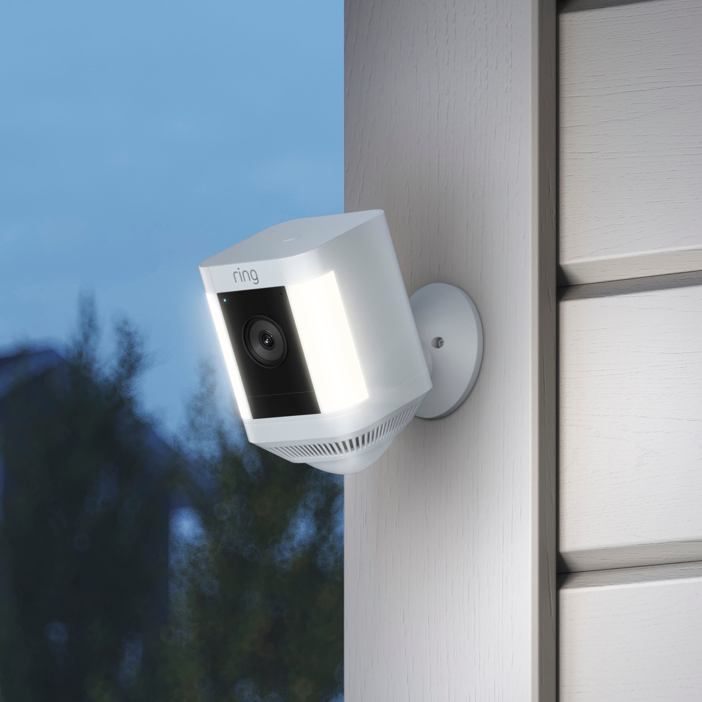 Ring Spotlight Cam Plus Battery - Smart Security Video Camera with 2 Motion-Activated LED Spotlights, 2-Way Talk, Color Night Vision, 2-Pack, Black