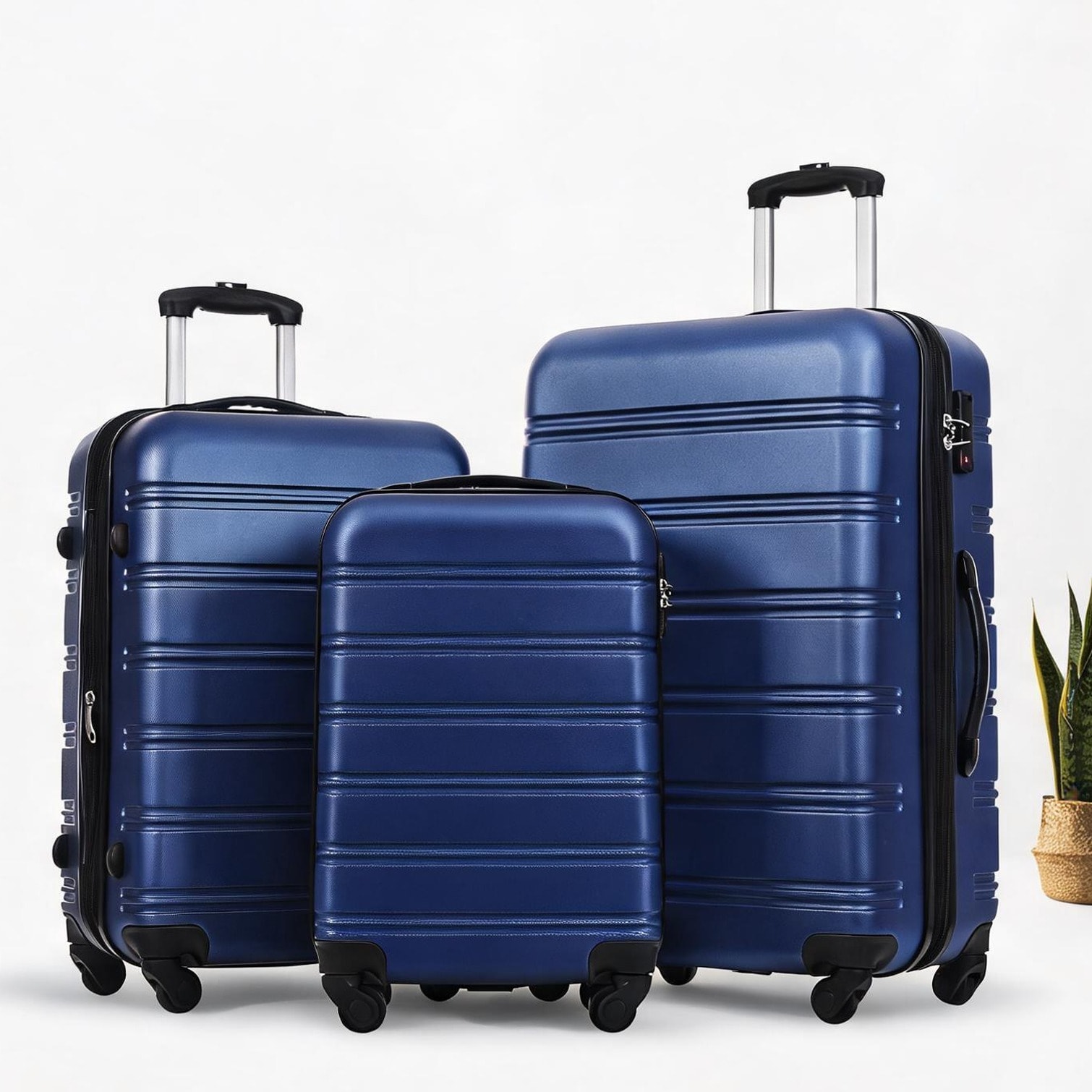 GlasFlength 20 Inch Luggage Expandable Hardside Suitcase Carry On
