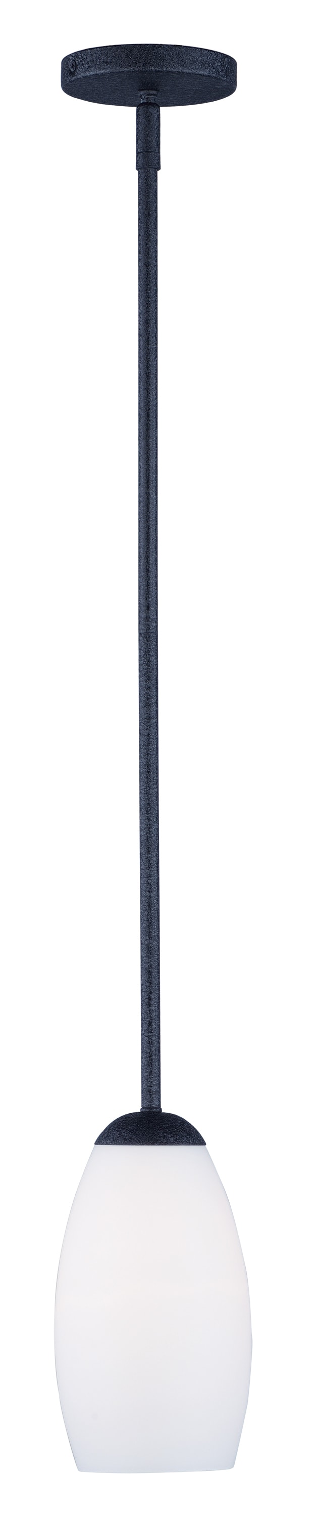 Maxim Lighting 91650SWTXB Taylor Textured Black Traditional White glass Bowl Mini Hanging Pendant light