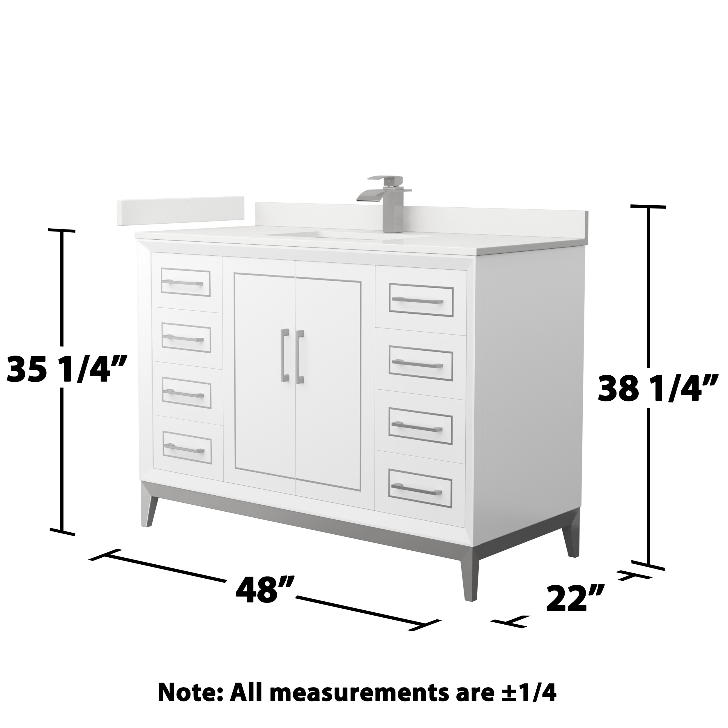 Wyndham Collection WCH515148SWHWQUNSMXX Bath-Vanity-Combo - View #6