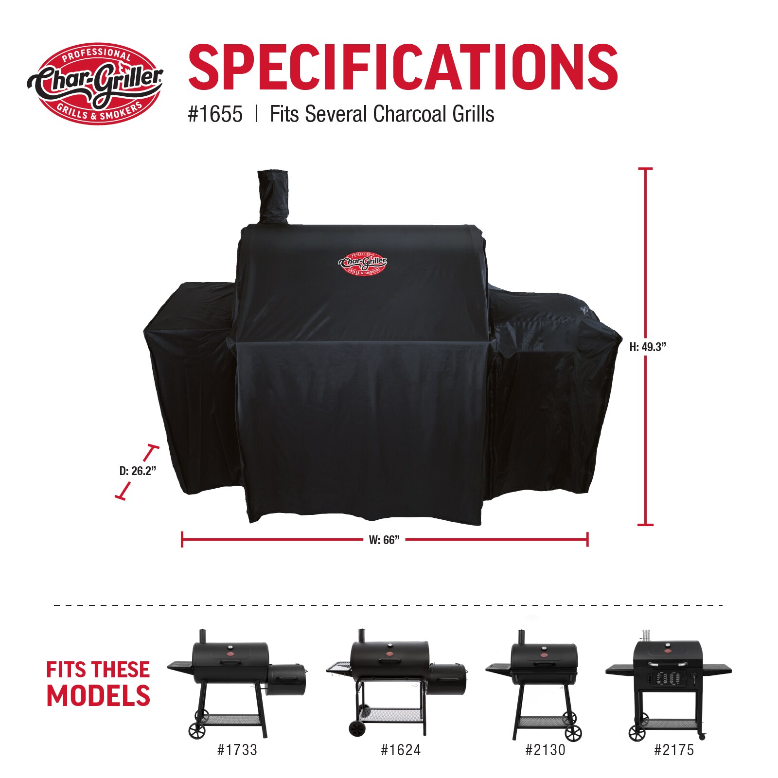 Char-Griller 1655 Grill-Covers - View #6