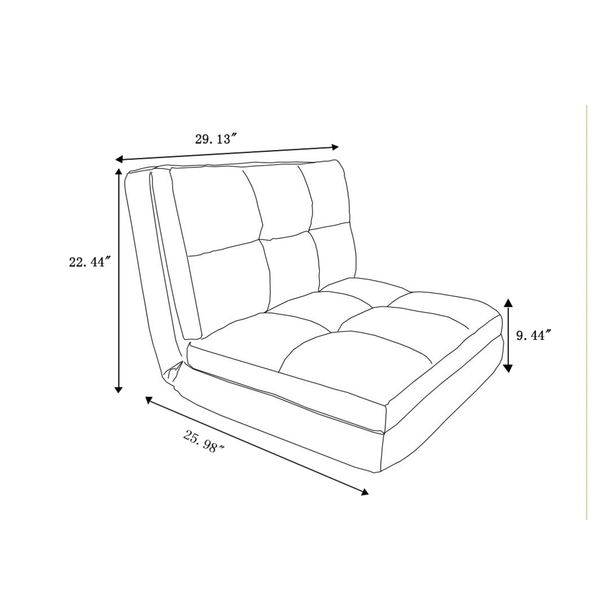 Loungie FC40-09BL-LS Bean-Bag-Chairs - View #8