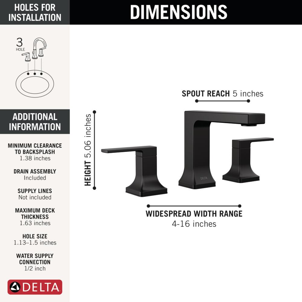 Delta 3537LF-BLMPU Lavatory-Faucets - View #3