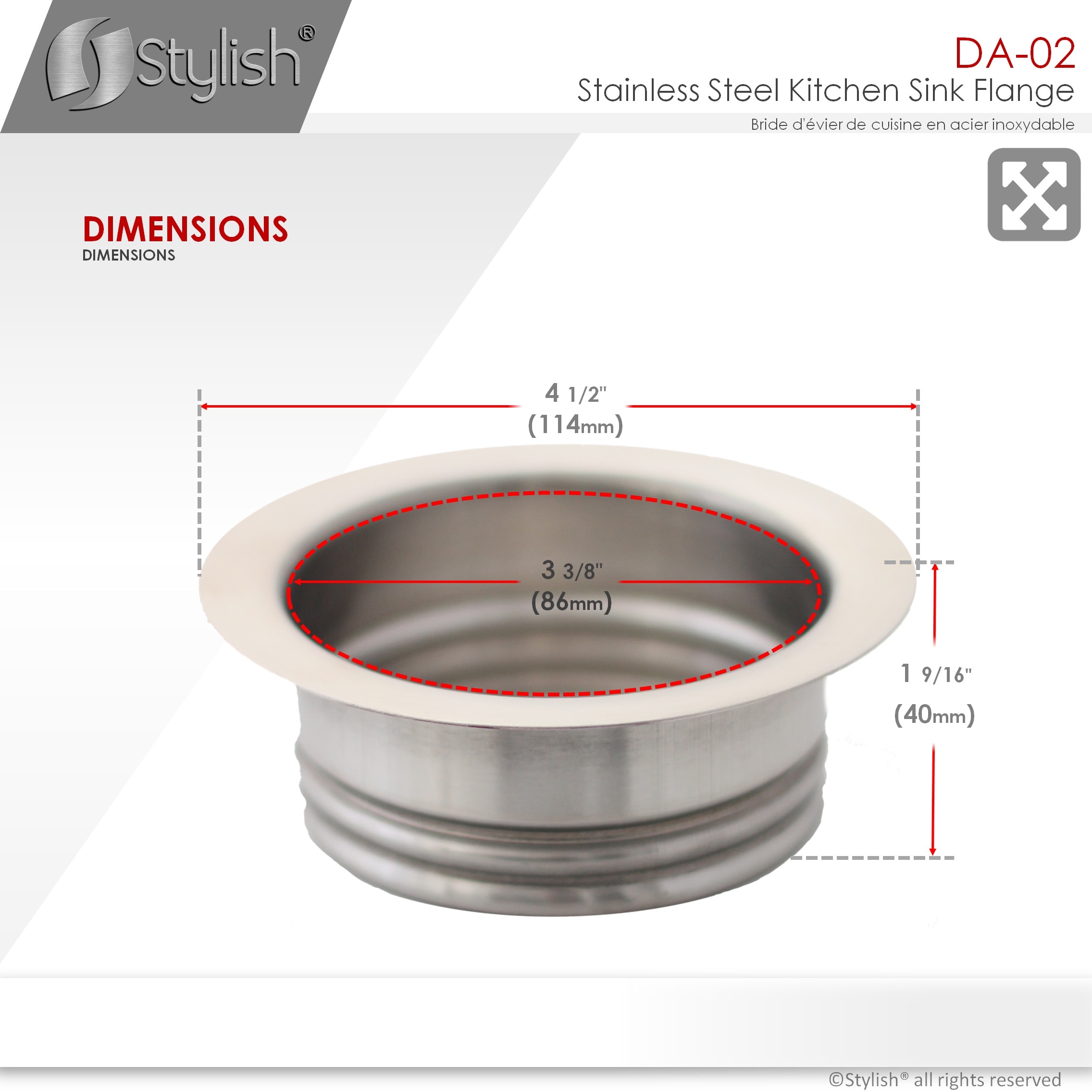 Stylish DA-02 Garbage-Disposal-Parts - View #5