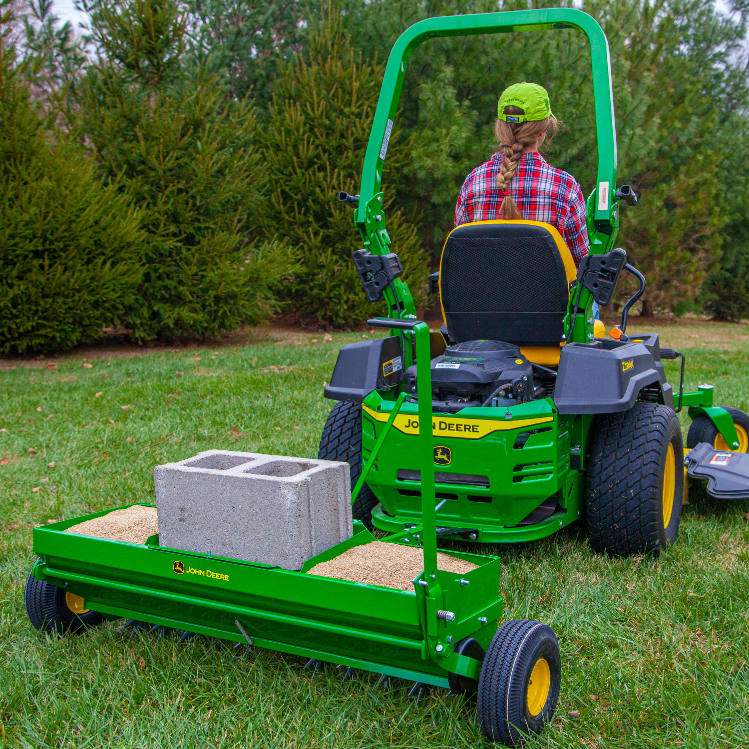 John Deere 39 In Spike Lawn Aerator In The Spike Lawn Aerators Department At 0437