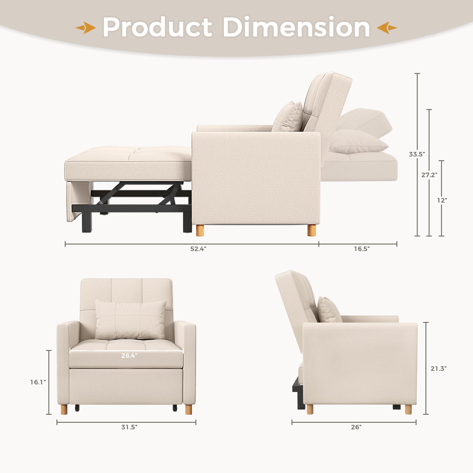 AECOJOY 13148BG-LS01 futons - View #2