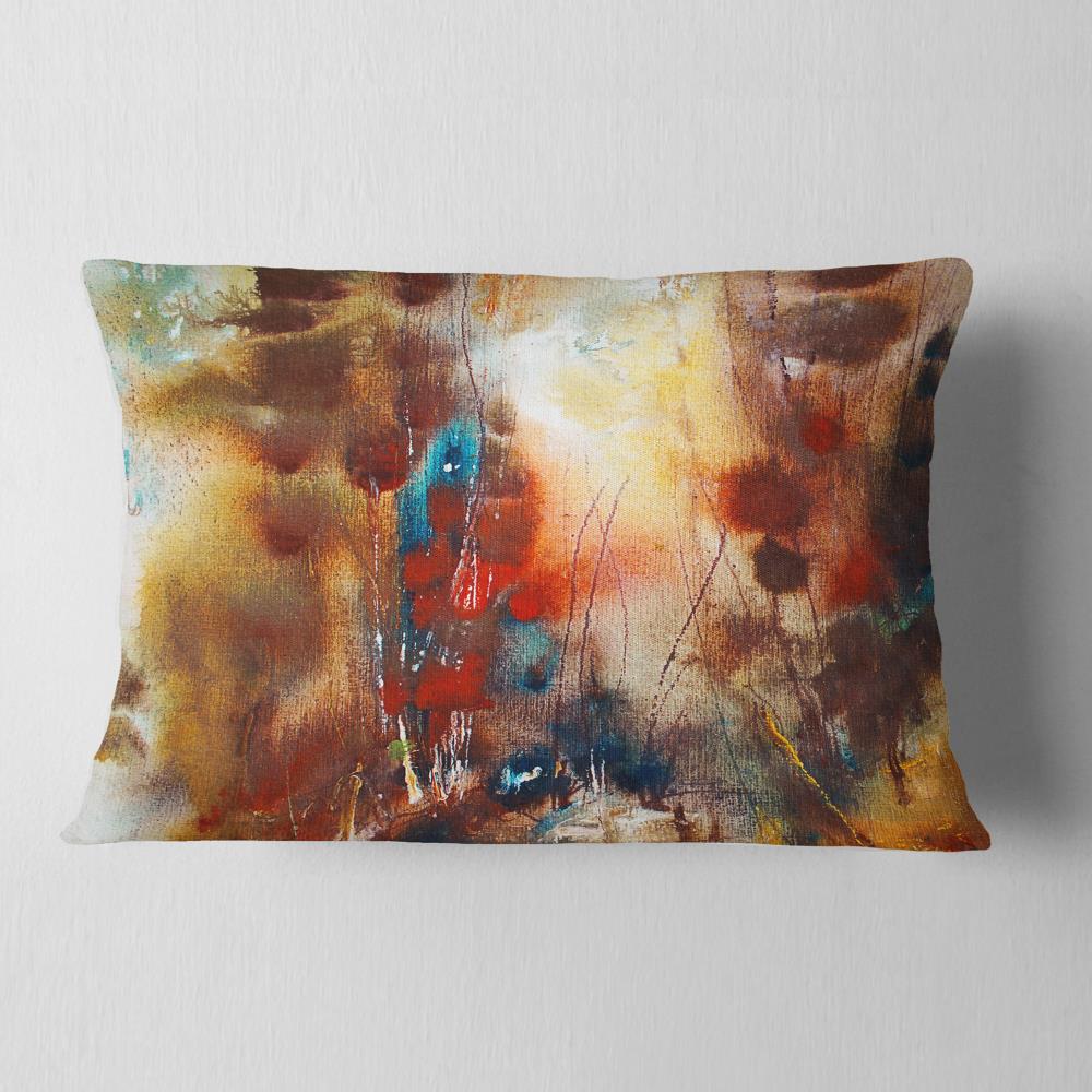 Designart CU6013-12-20 12-in x 20-in Brown Indoor Decorative Pillow