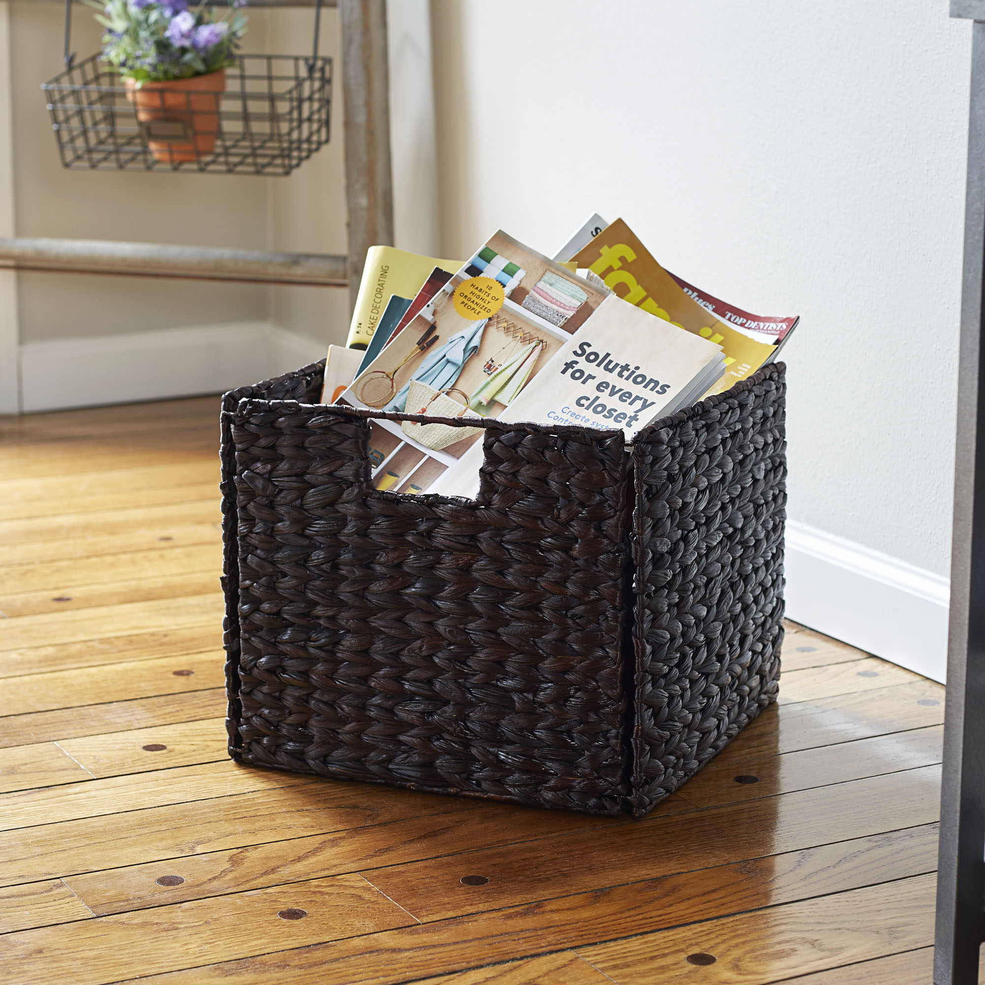 Water Hyacinth Under Shelf Basket 13in x 10.24in