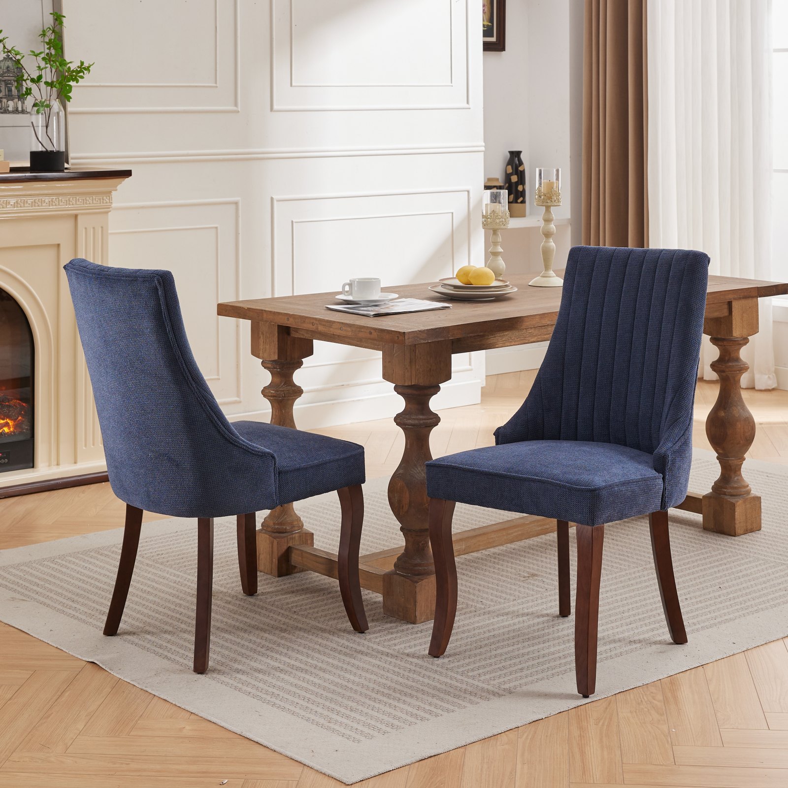 Hrinhom HC-W7001-BLUE Dining-Chairs - View #2