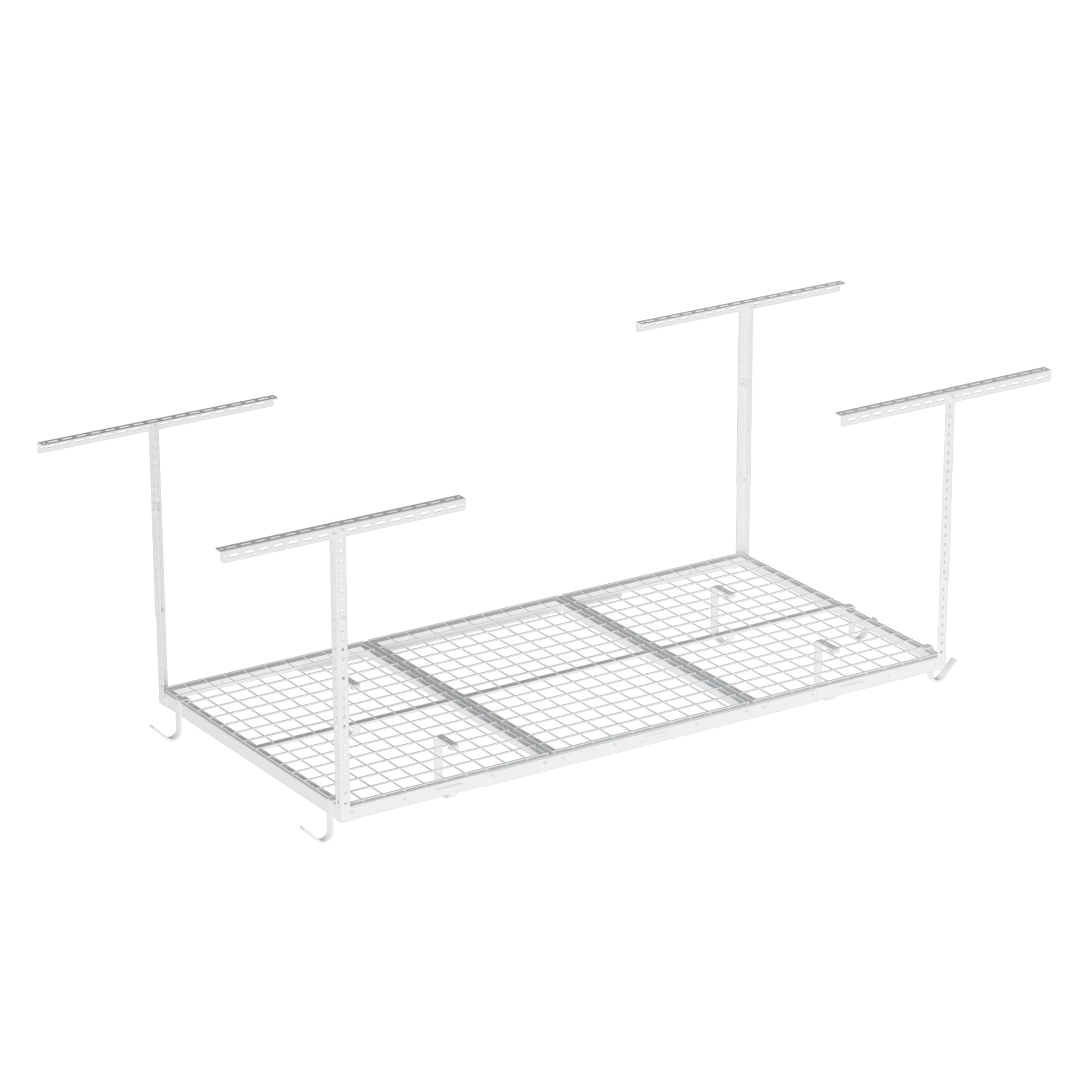 Fleximounts OHK36-E Adjustable Height Overhead Garage Storage 450-lb in White Steel ( 36-in W x 72-in D )