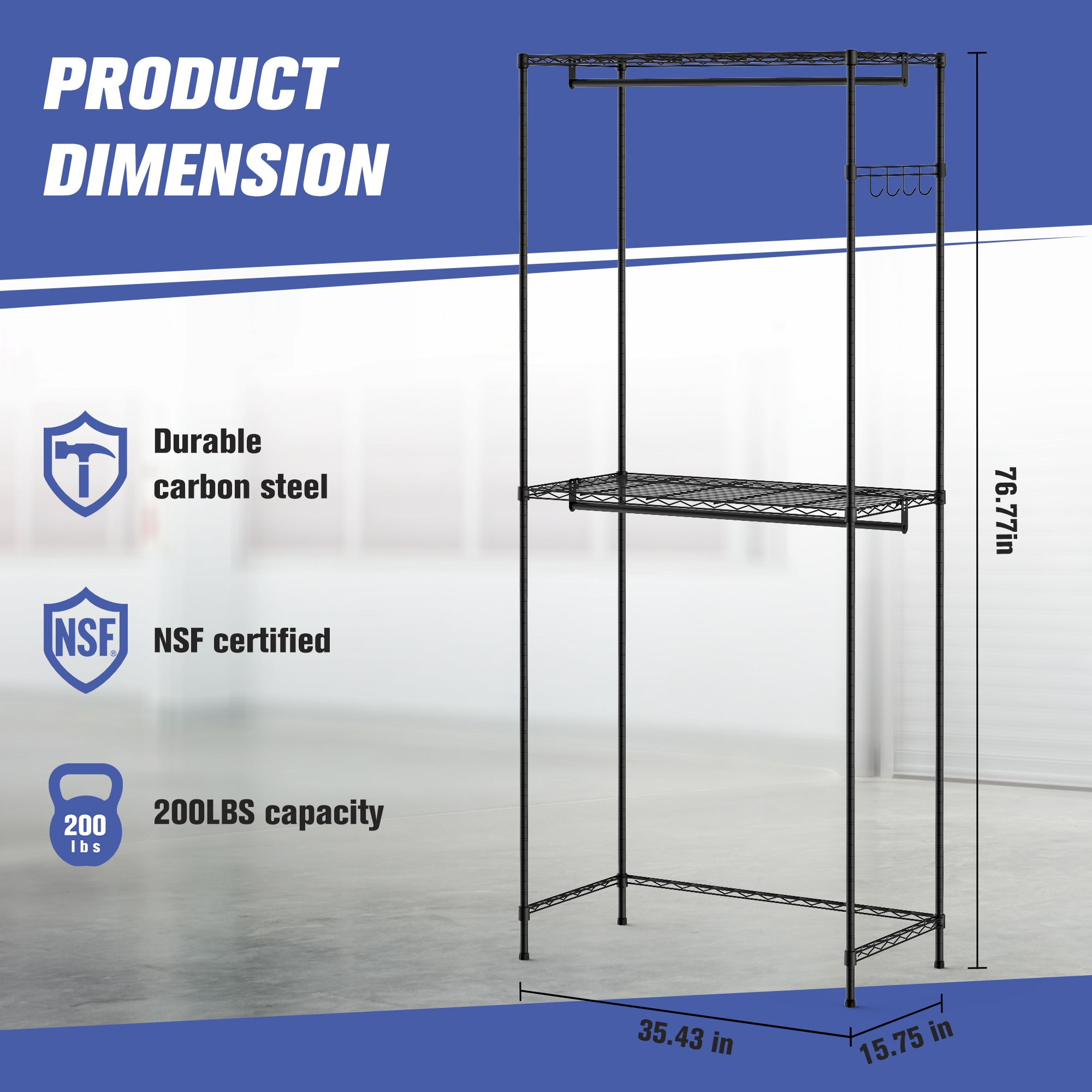 LTMATE LSCJ-B1750E Garment-Racks - View #3