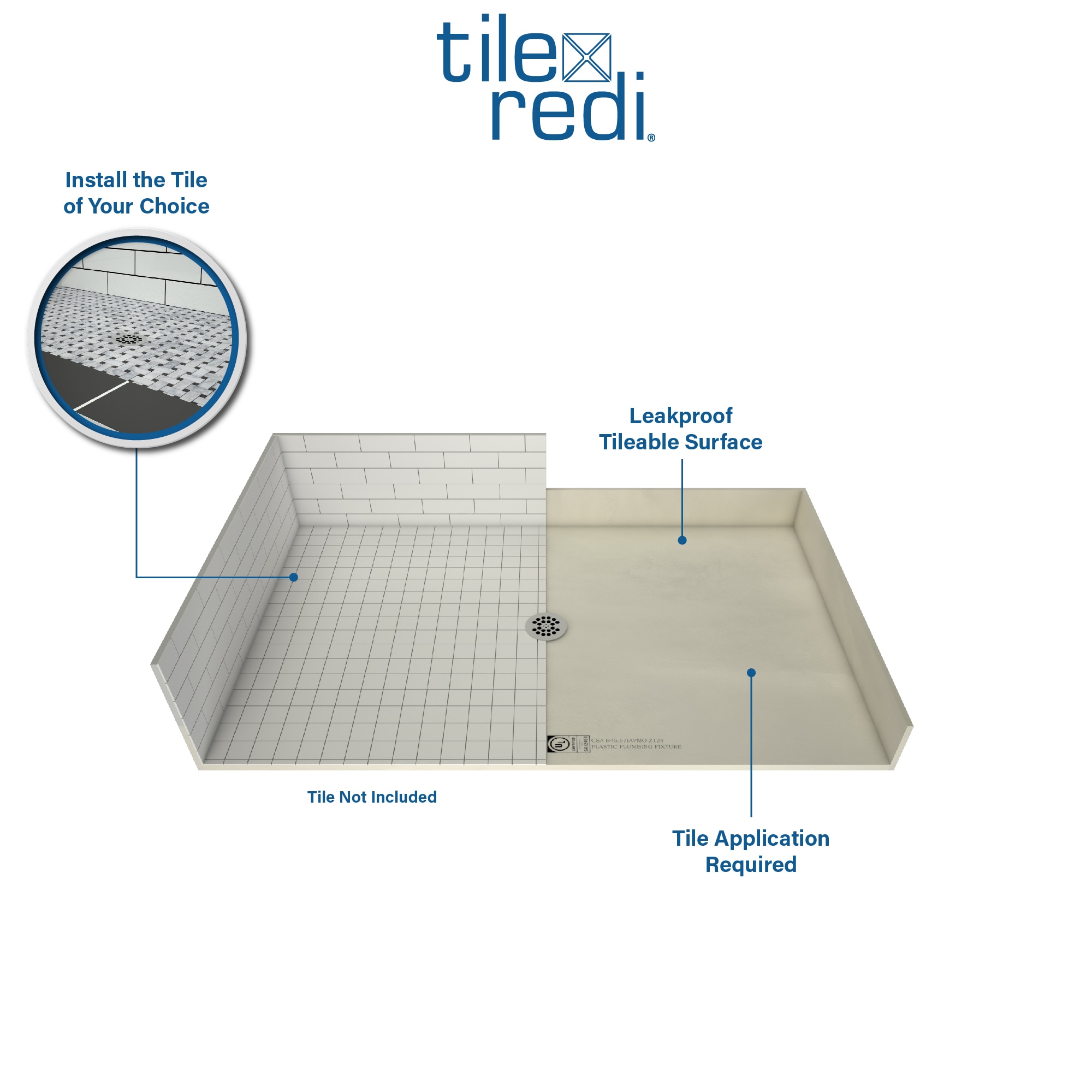 Drain Pan, Plastic, (30x60) L