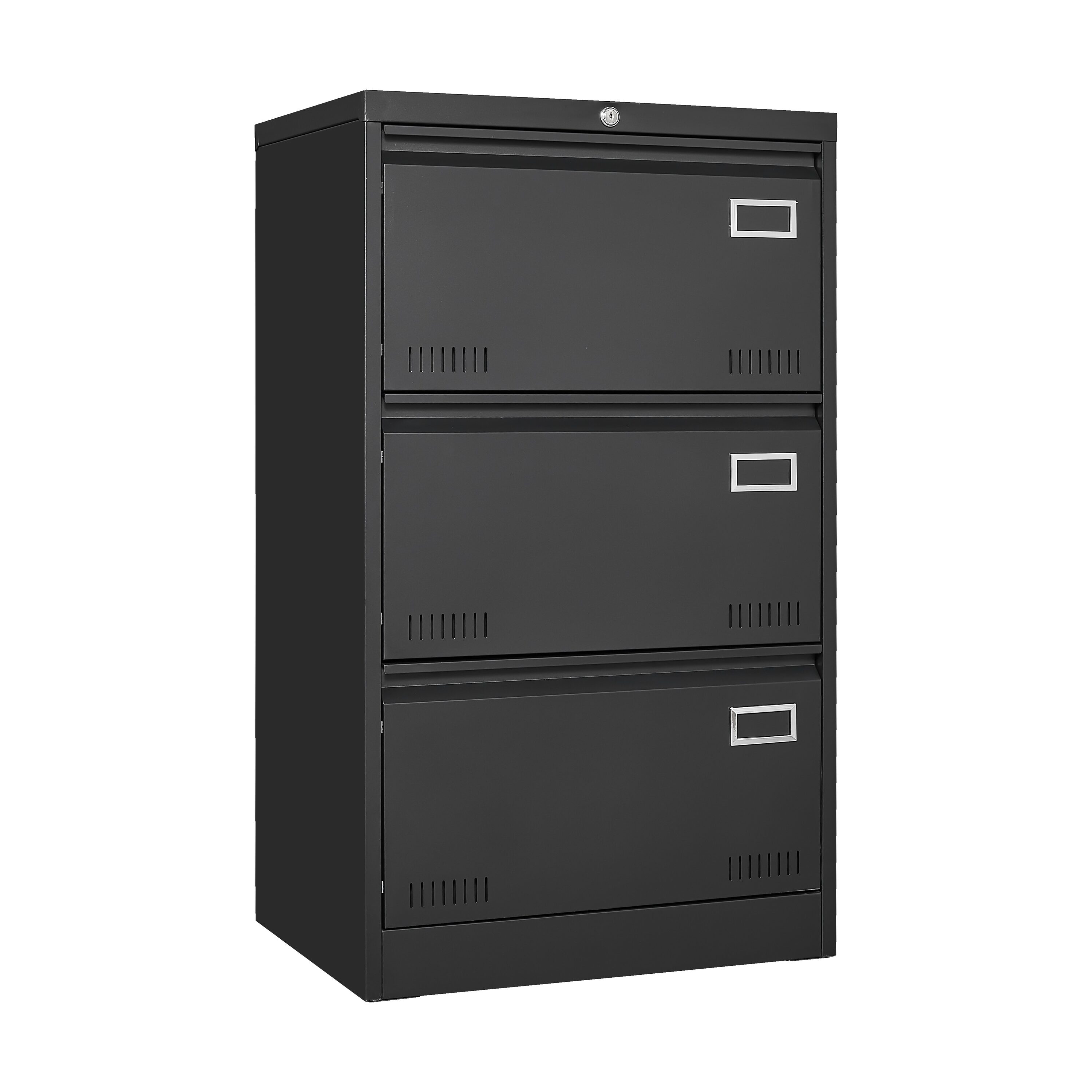 ToolCat PLP1-38-BHH Black 3 -Drawer 23-Inches File Cabinet