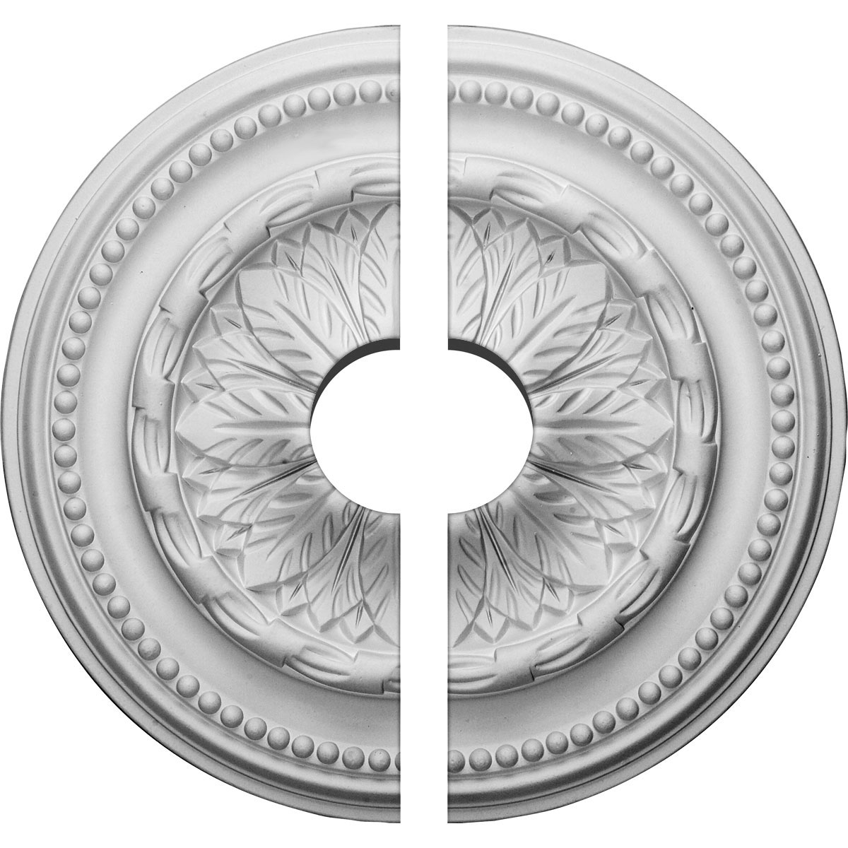 Ekena Millwork CM15CH2-03500 Chesterfield 15.75-Inches W x 15.75-Inches L Architectural White Polyurethane Split Ceiling Medallion