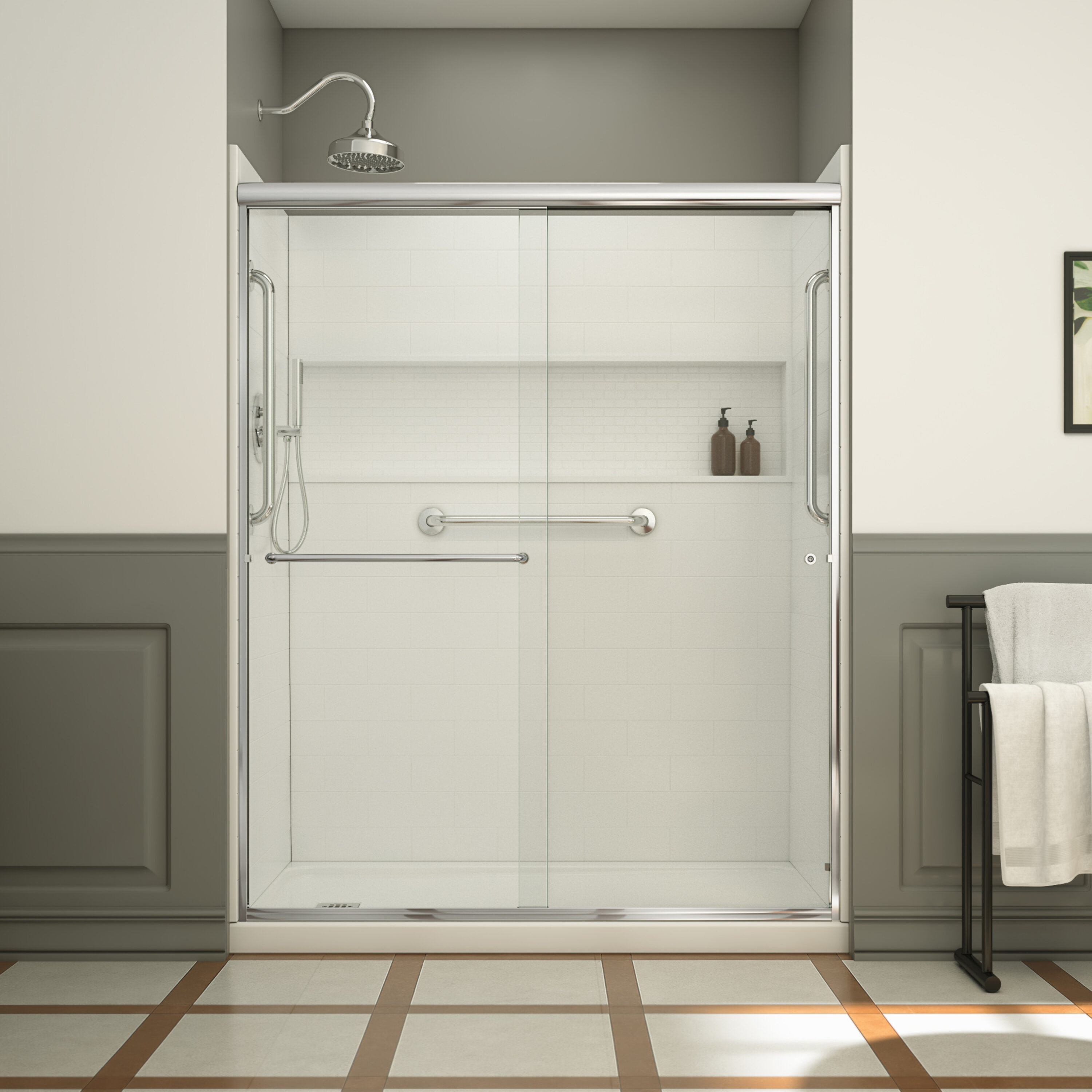 Laurel Mountain LM6030LTSKLWC Alcove-Shower-Kit - View #2